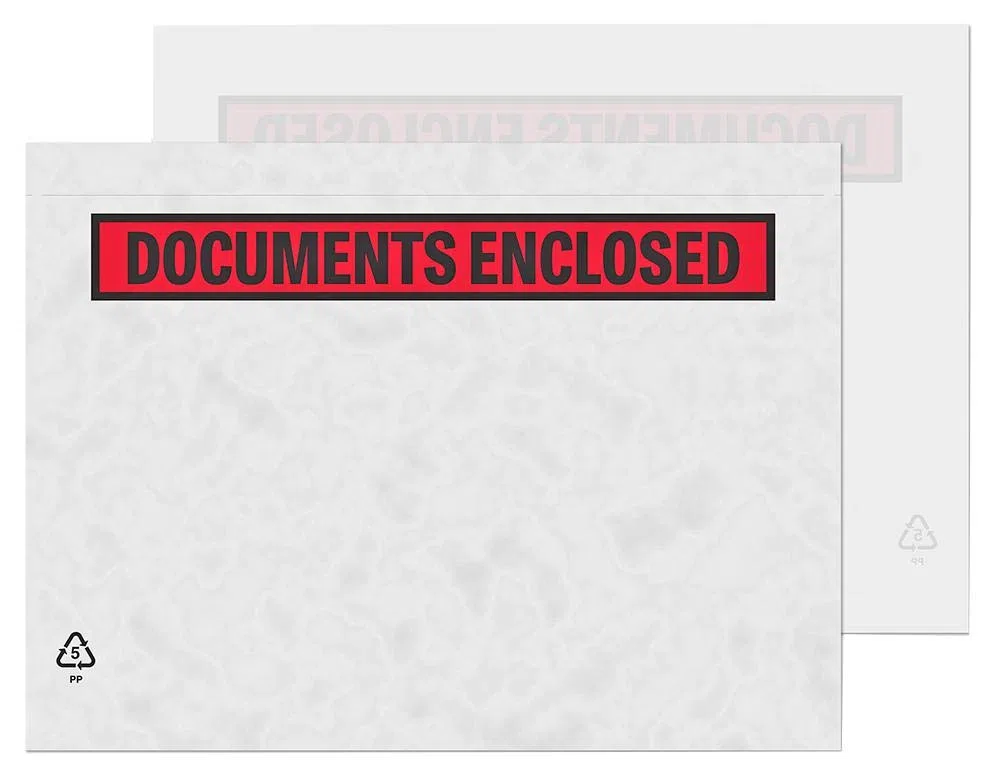 DOCUMENTOS Encerrado C5 Impreso 1000PK | Sobremesas de papelería/Embalaje Oficina CONSUMIBLES, 1000 X Qty - PDE42