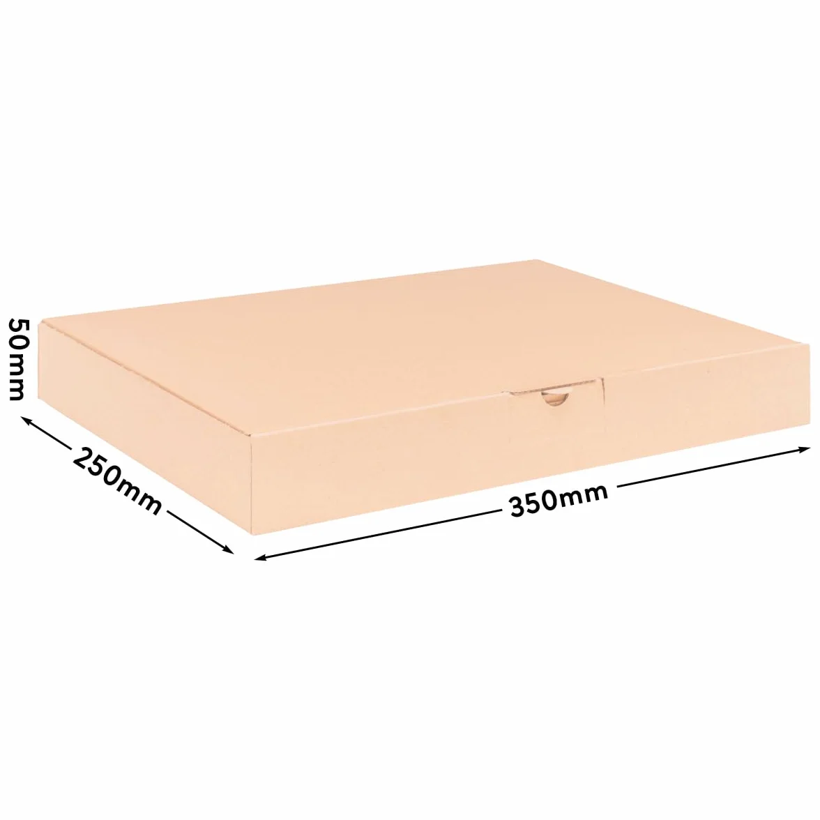 Caja para maxi-cartas 35 x 25 x 5 cm embalaje de cartón marrón 100 unidades