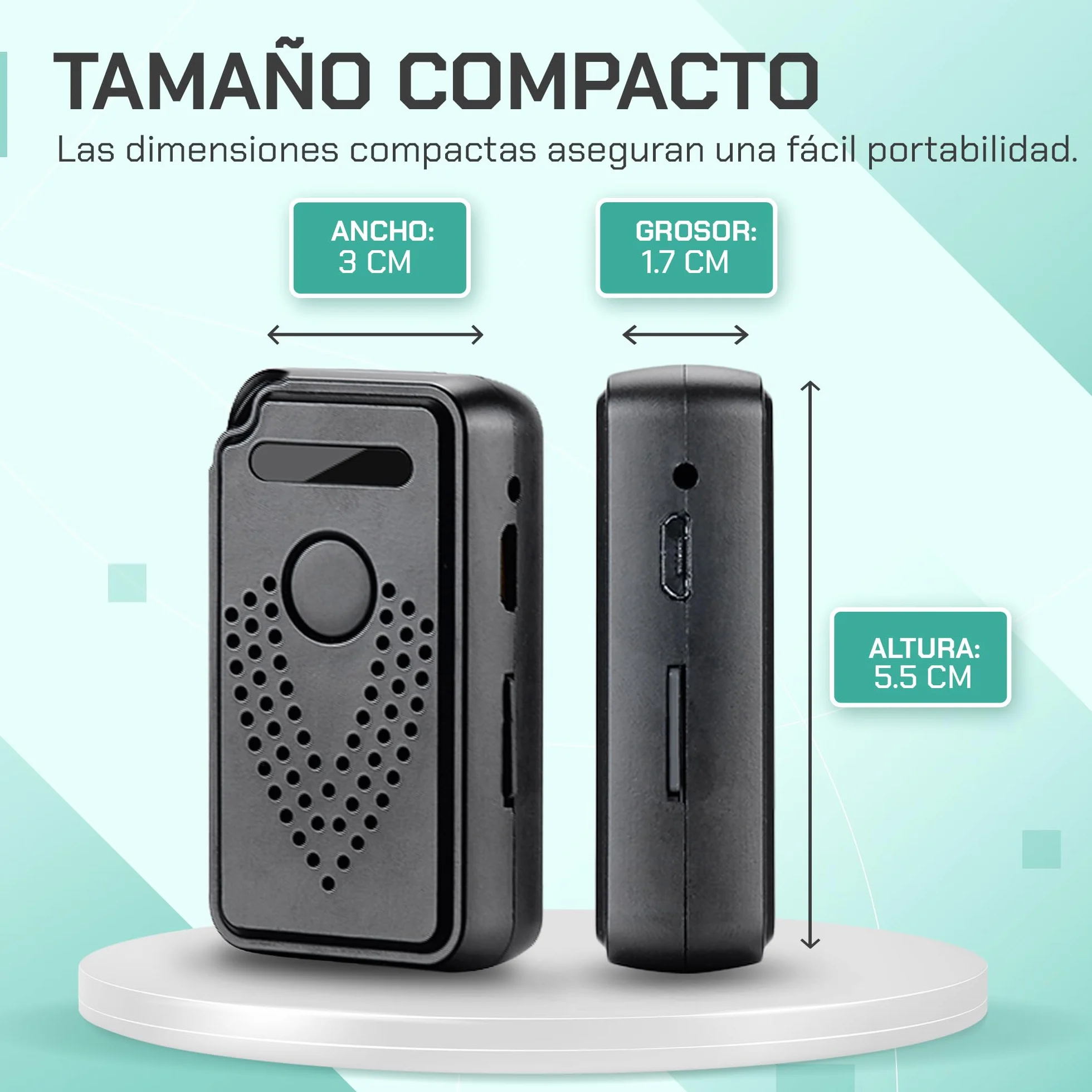 Grabadora de Voz Digital Profesional activada a través de Internet-WiFi | FlyRec | Control Ilimitado de Distancia para lecciones y Notas de Voz – Grabadora de Audio con aplicación Inteligente