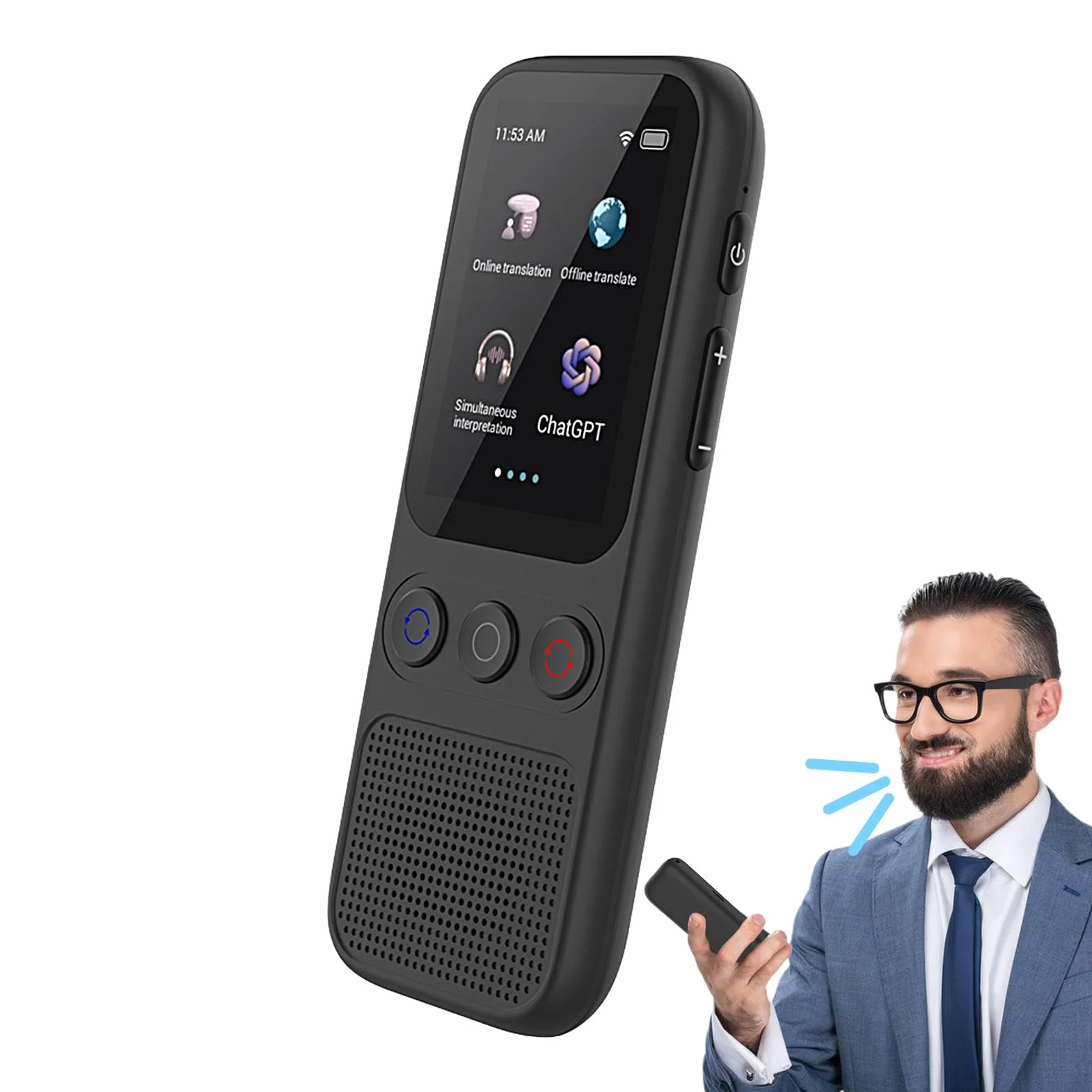 Traductor instantáneo sin WiFi, dispositivo traductor sin necesidad de WiFi | Dispositivo de traducción Traductor en tiempo real para viajes,, No se necesita WiFi, dispositivo de traducción, 138 idiom