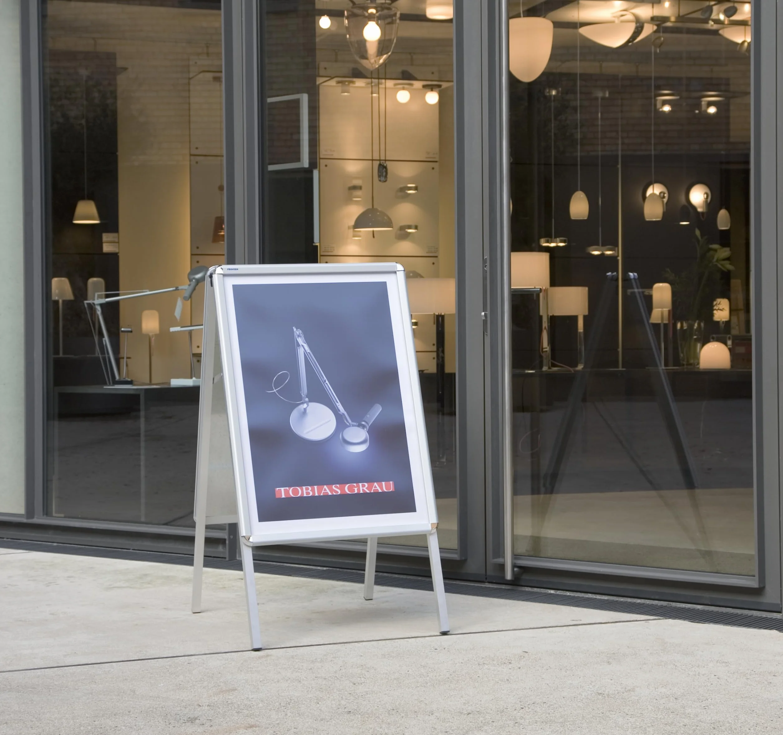Franken A-Board Poster Frame - Tablero A1 para indicadores, plateado