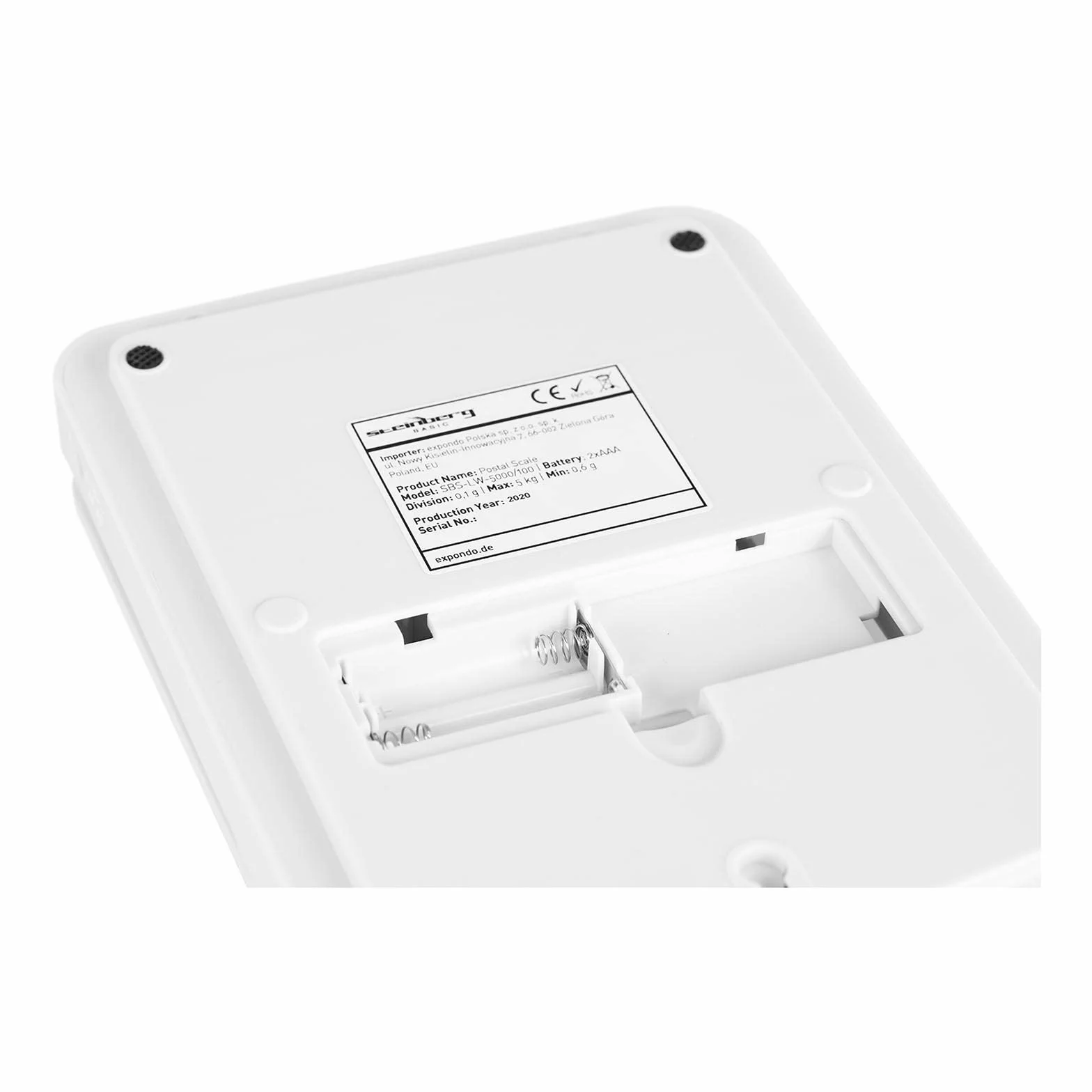 Steinberg Systems Báscula Para Paquetería Digital Balanza Pesacartas SBS-LW-5000/100 (0,6 g - 5 kg, Precisión de 0,1 g, Superficie de pesaje de 15 x 15 cm)