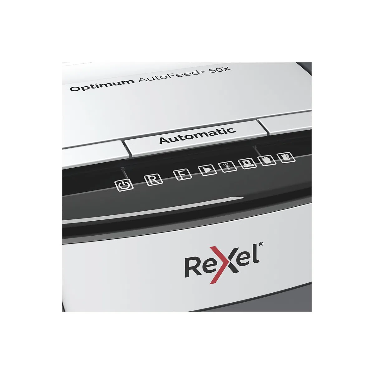 Rexel 2020050XCH - Destructora de Papel Automática CH Optimum AutoFeed+ 50X, 50 Hojas, Nivel de Seguridad P4, Corte de Partículas, para Casa y Oficina en Casa, Papelera de 20 Litros