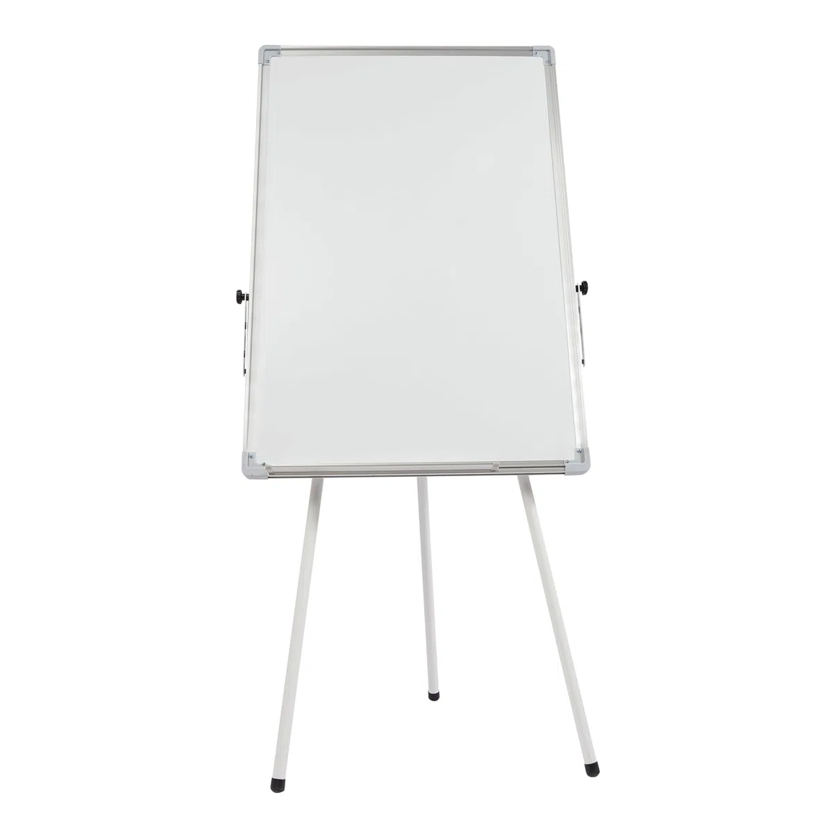 Pizarra blanca de altura ajustable, magnética, moderna, para oficina, con soporte, soporte para partituras con trípode para casa y escuela, blanco, hierro y aleación de aluminio, 61 x 91,4 cm