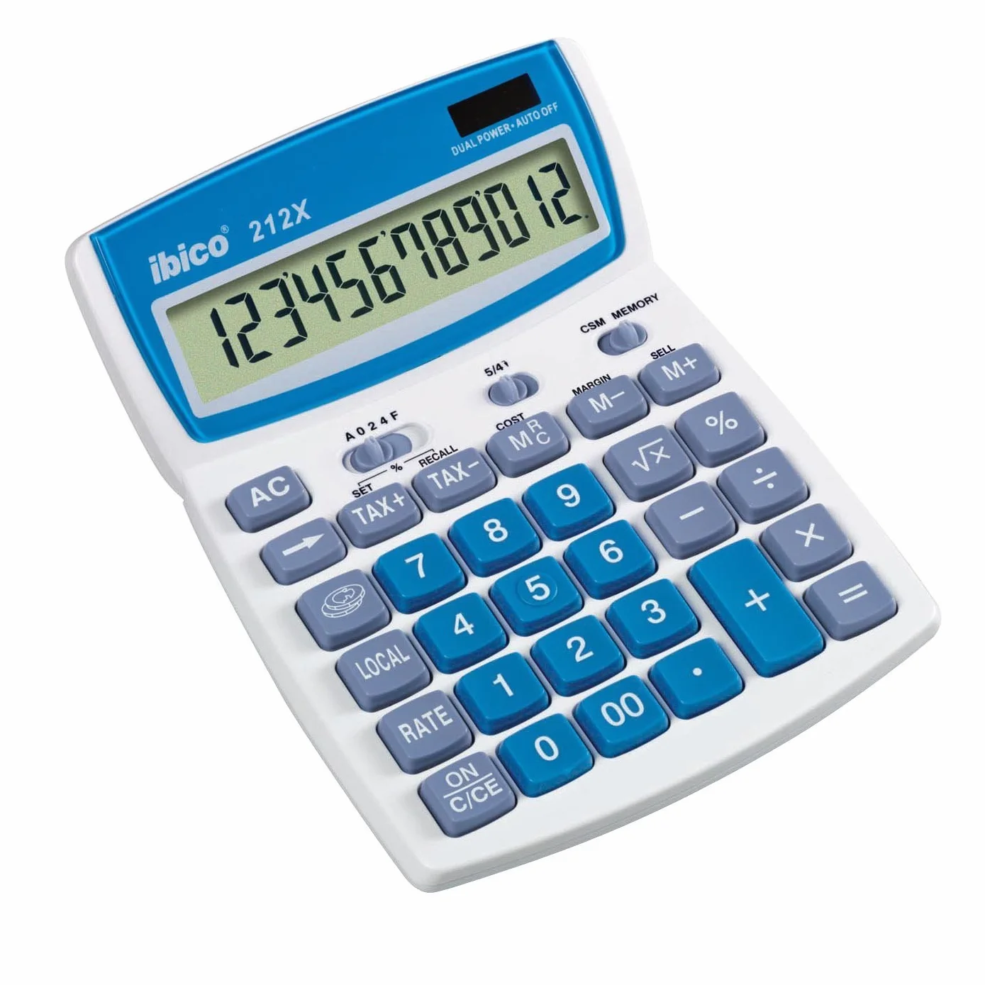 Ibico Rexel Ibico 212X - Calculadora de sobremesa con pantalla LCD de 12 dígitos