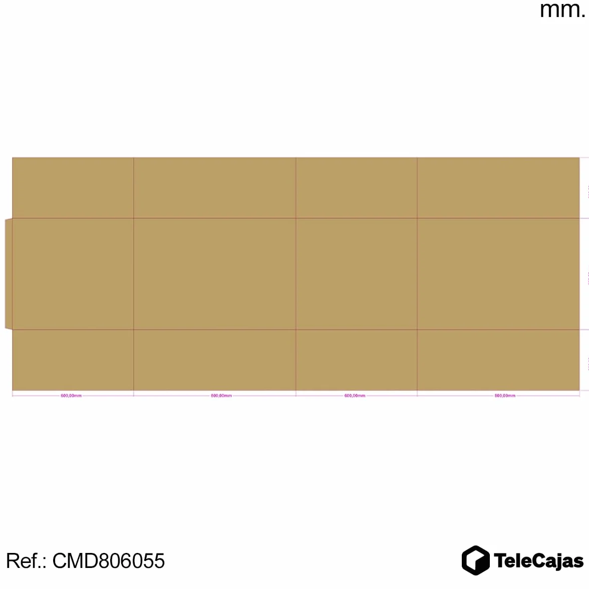 TELECAJAS | 2 Cajas 80x60x55 cm - Cajas Gigante de Cartón Mudanza Baul Grande - Medio Palet | Ideal para Envío y Guardar Objetos Voluminosos Anónimas, Doble Pared Reforzada | Pack de 2