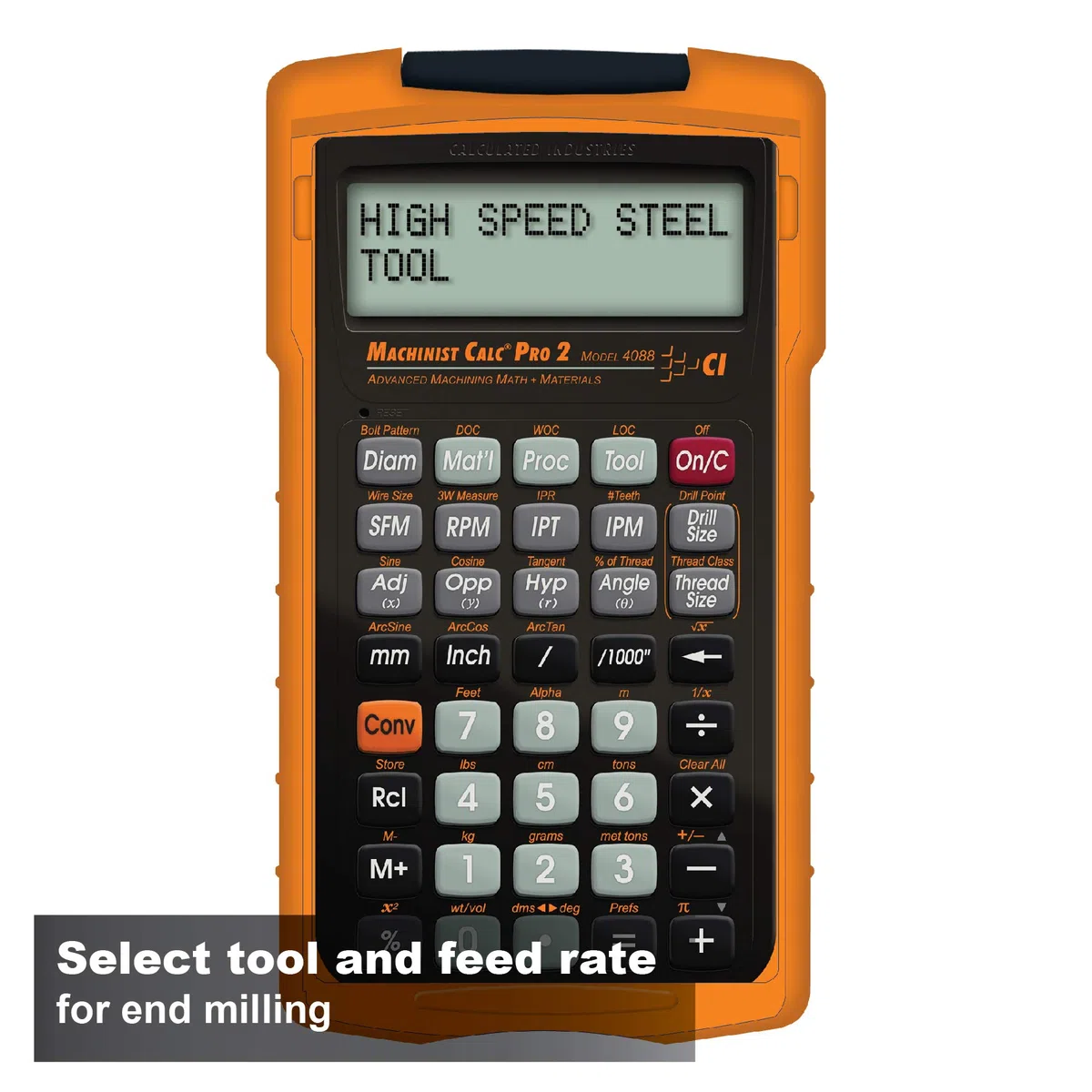 Calculated Industries 4088 Machinist Calc Pro 2 Advanced Machining Calculator | Velocidades y alimentaciones, DOC, LOC y WOC para ajustes de materiales y herramientas | Maquinistas, Setters, Fabricantes de herramientas y troqueles, Propietarios de tiendas