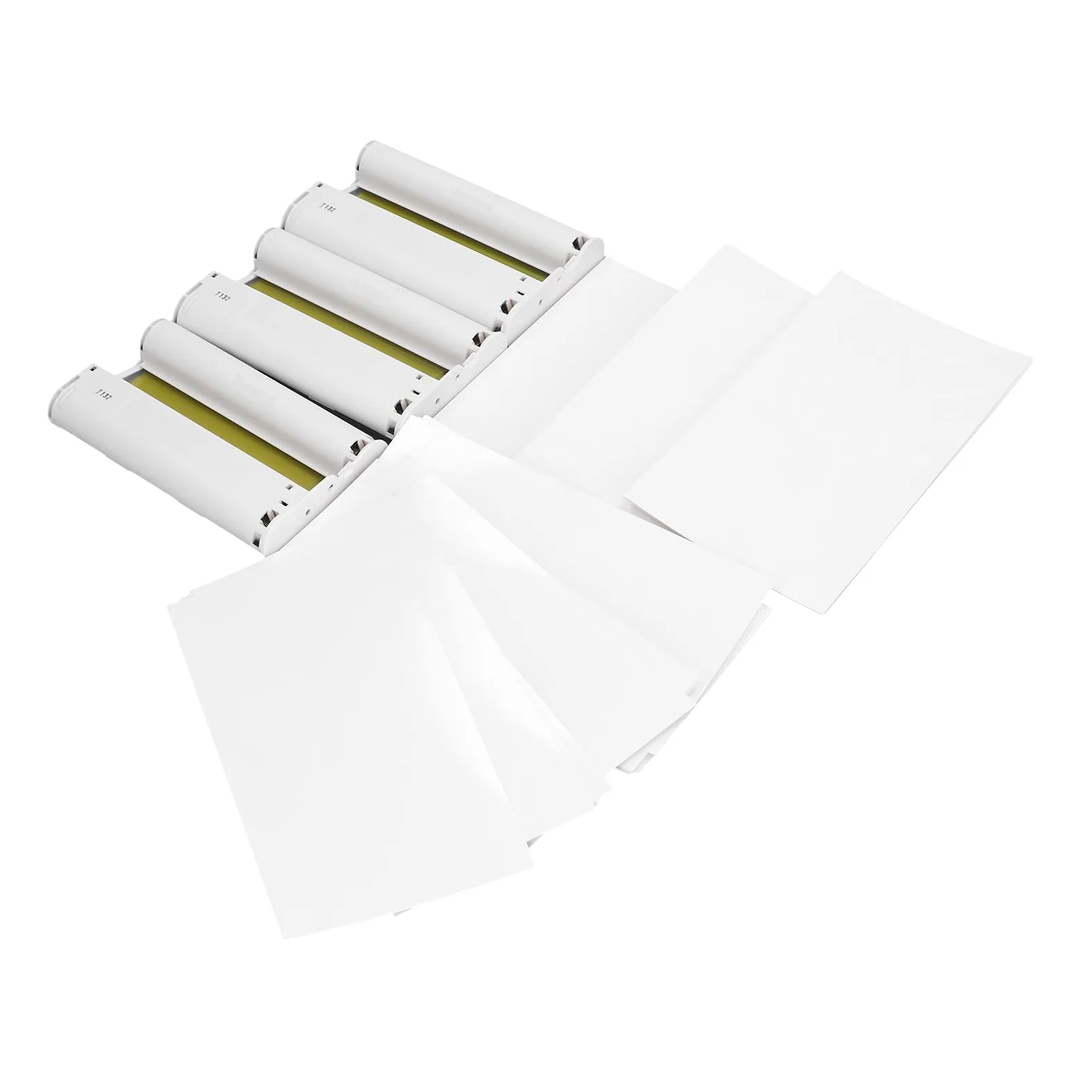 Alomejor Juego de Cartuchos de Tinta de Color, Papel Fotográfico para Impresión Selphy CP1300 de 4 X 6 Pulgadas, 3 Paquetes de 108 Hojas