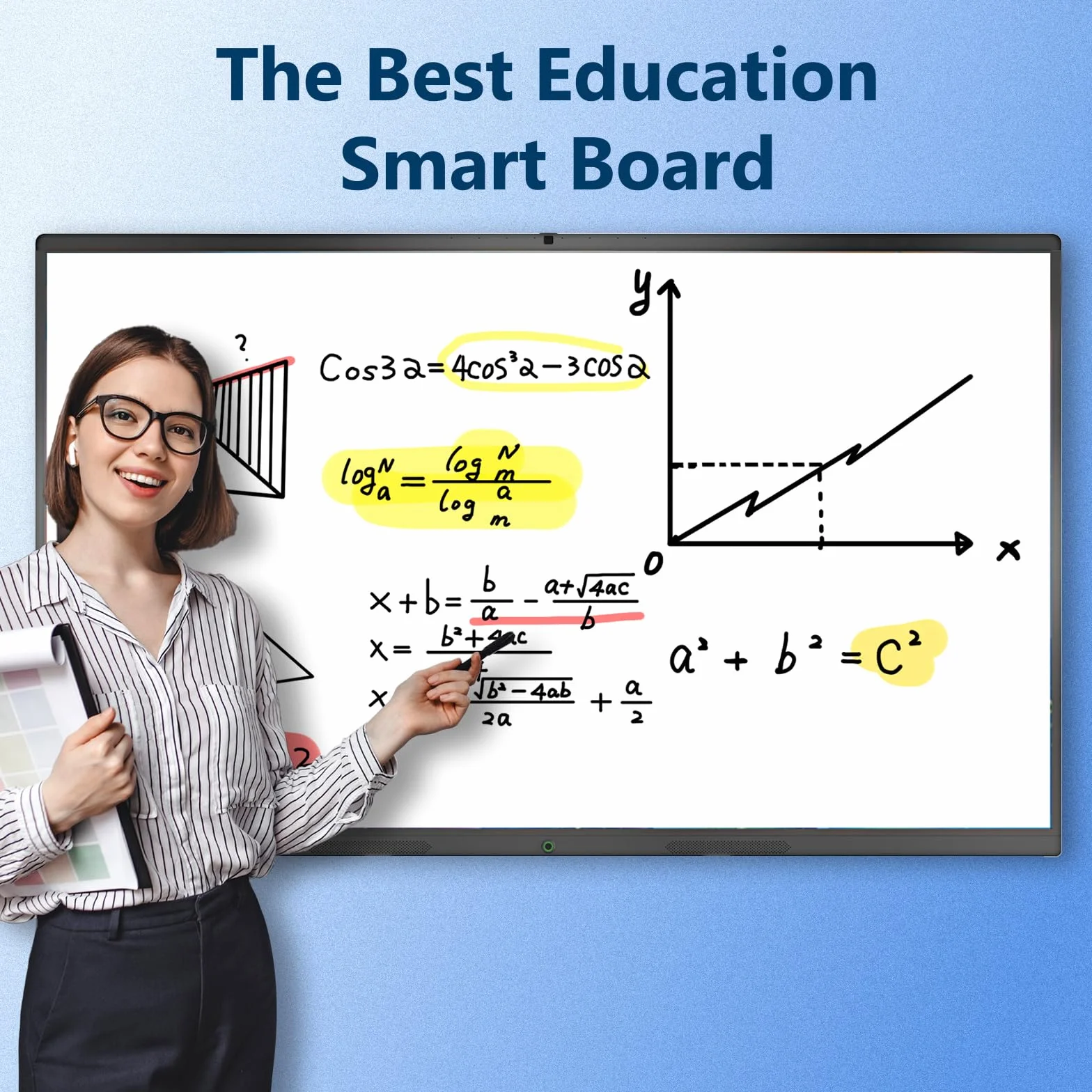 Smartboard 4K Pizarra Digital Interactiva 65 Pulgadas UHD Pantalla Táctil 8GB+128GB WiFi Bluetooth HDMI USB