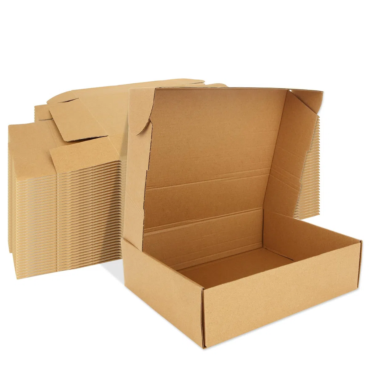 AKOLAFE 25 cajas postales, cajas de cartón corrugado de 25 x 20 x 7 cm para envío, cajas de envío para embalaje de pequeñas empresas, envío, correo y paquetes
