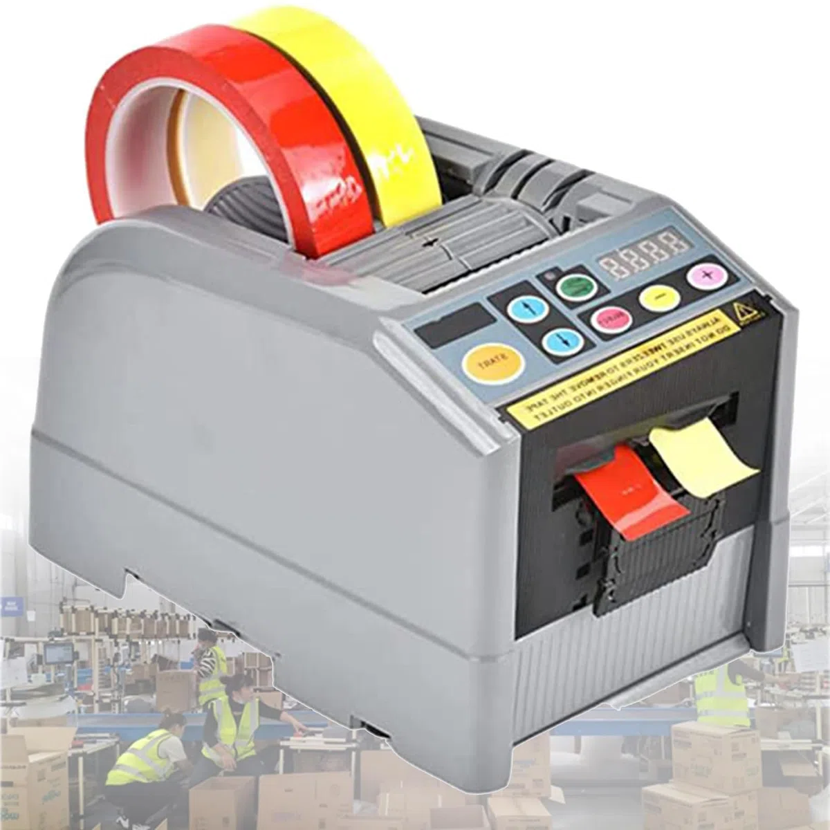Dispensador automático de Cinta eléctrica, dispensador automático de Cinta, máquina empacadora cortadora de Pegamento, para Cinta de Doble Cara de 6-60 mm/Tela de Vidrio/Papel de Aluminio