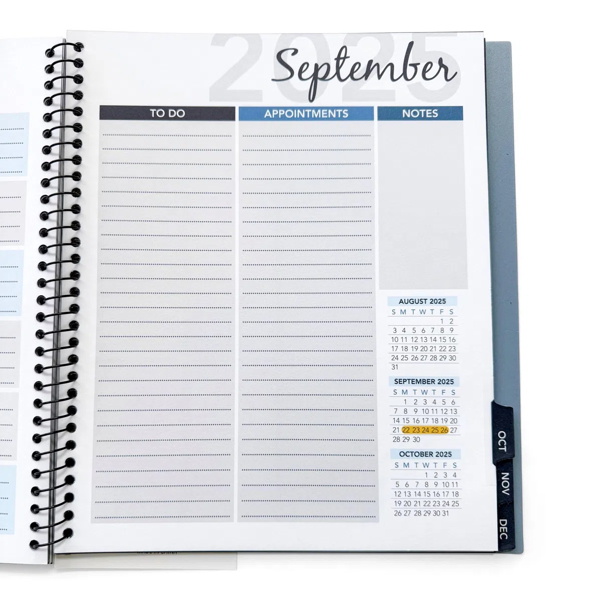 10% de descuento en enero. Agenda calendario 2020 de 13 meses con listas de tareas pendientes para tareas, notas o citas. Planificador resistente para una vista de un vistazo de la agenda diaria y la