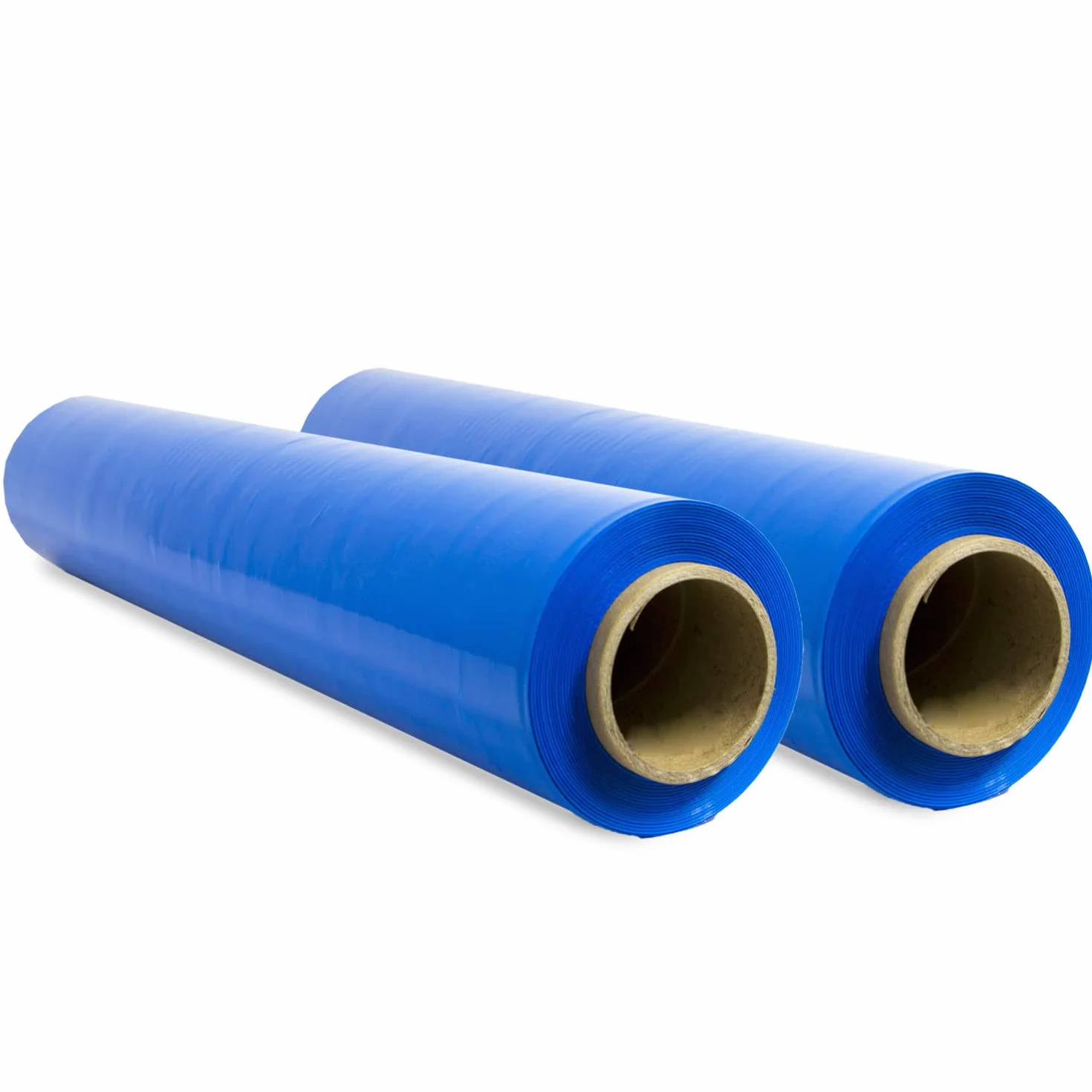Film de Embalaje Elástico, Film de Plástico Azul para Embalar, Rollo de Plástico Protector de Envíos y Mudanzas, Rollo de 50cm y hasta 400 m Estirables - Ofituria (Azul, 2 unidades)
