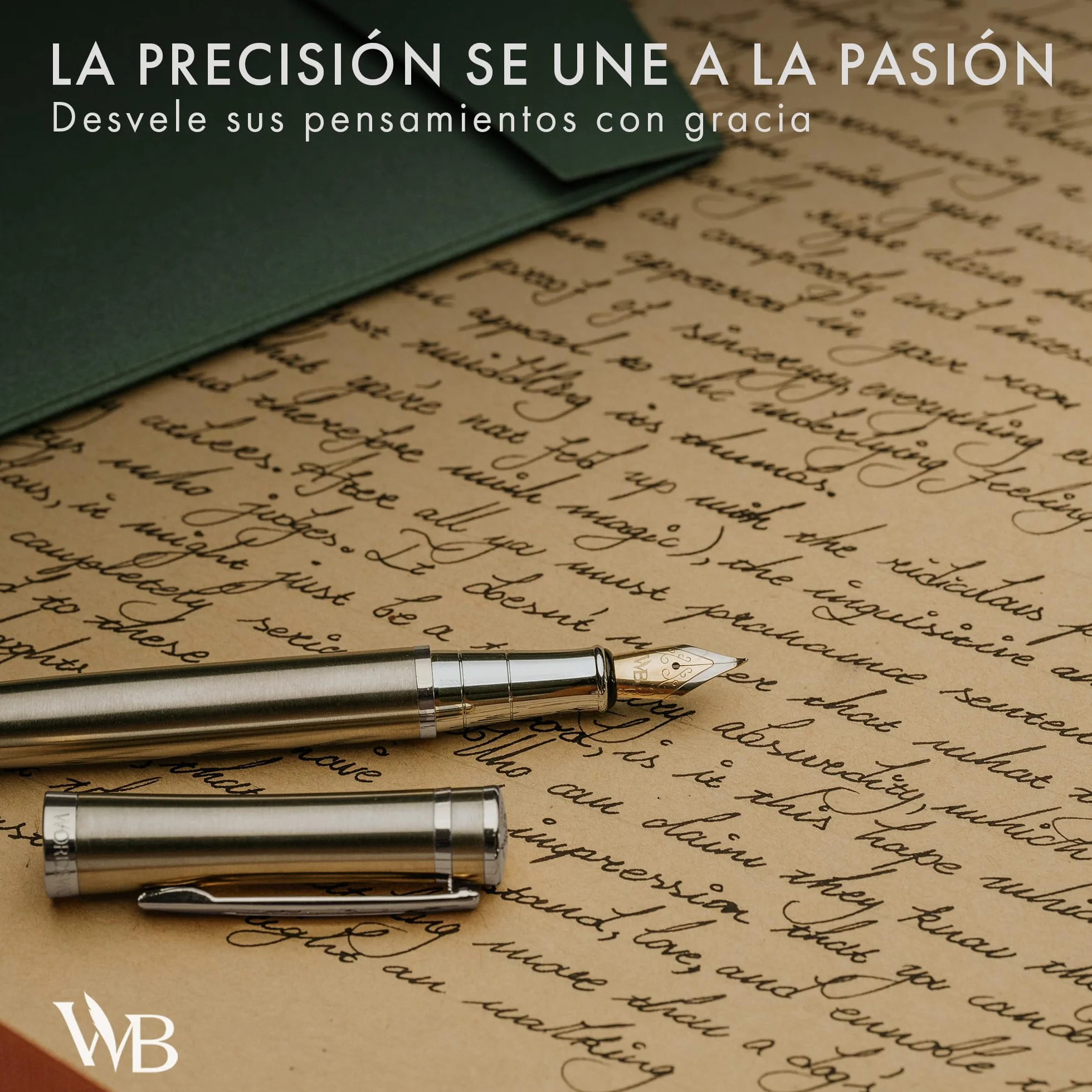 Wordsworth & Black Juego de regalo de pluma estilográfica, incluye botella de tinta y 6 cartuchos, 1 convertidor, 4 puntas de repuesto, paquete premium, diario, caligrafía
