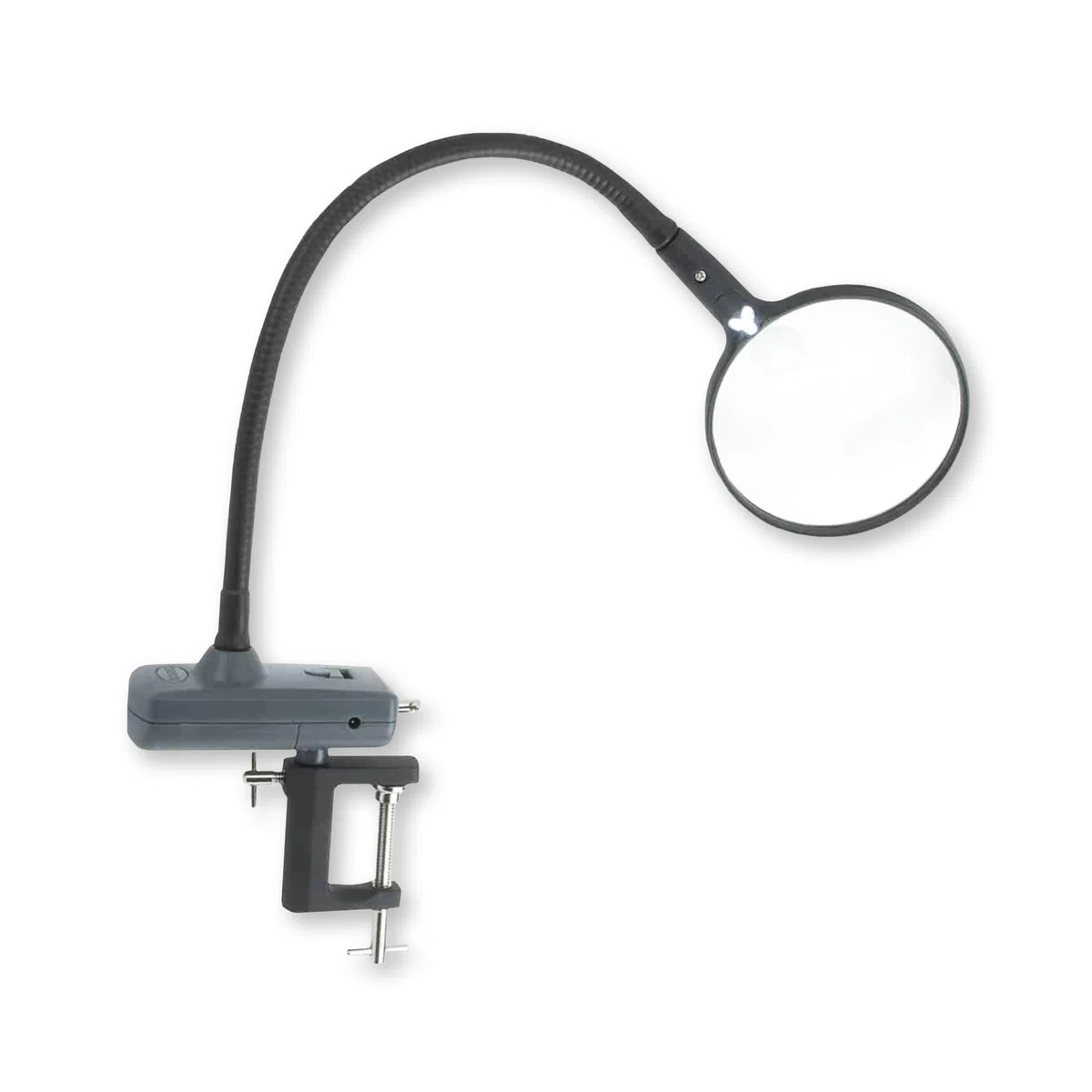 Carson MagniFlex 2X, Lupa asférica de sobremesa Manos Libres, con Lente puntual 3,5X, Soporte de sobremesa y Cuello Flexible Totalmente Ajustable para aficiones, Costura y Lectura (CL-65EU)