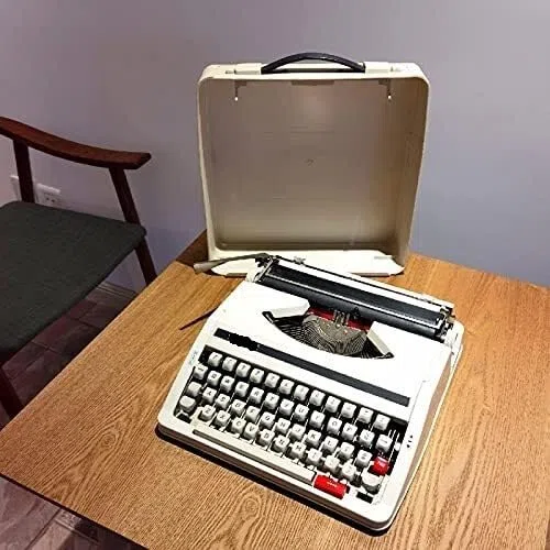 Genérico Máquina de Escribir Manual, Escritura Creativa Suave | Máquina de Escribir portátil mecánica Retro de Metal, Ideal for escritores, coleccionistas y entusiastas de lo Retro.