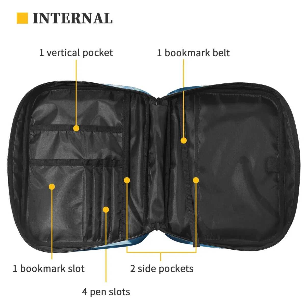 Dajingkj Funda de Biblia con cremallera para hombres y mujeres, grande, para libro de la Biblia, libro de la iglesia, bolsas con asa, Jefe del éxito, One size