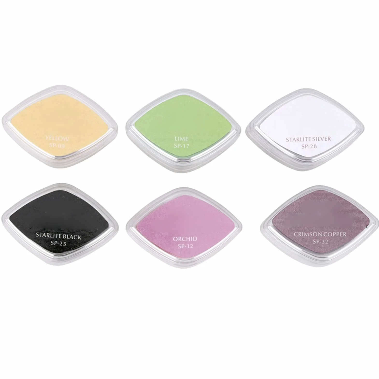 ANKROYU Almohadilla de tinta de 6 colores, almohadillas para sellos de tinta, almohadilla para sellos manual de bricolaje, sello de tinta para manualidades