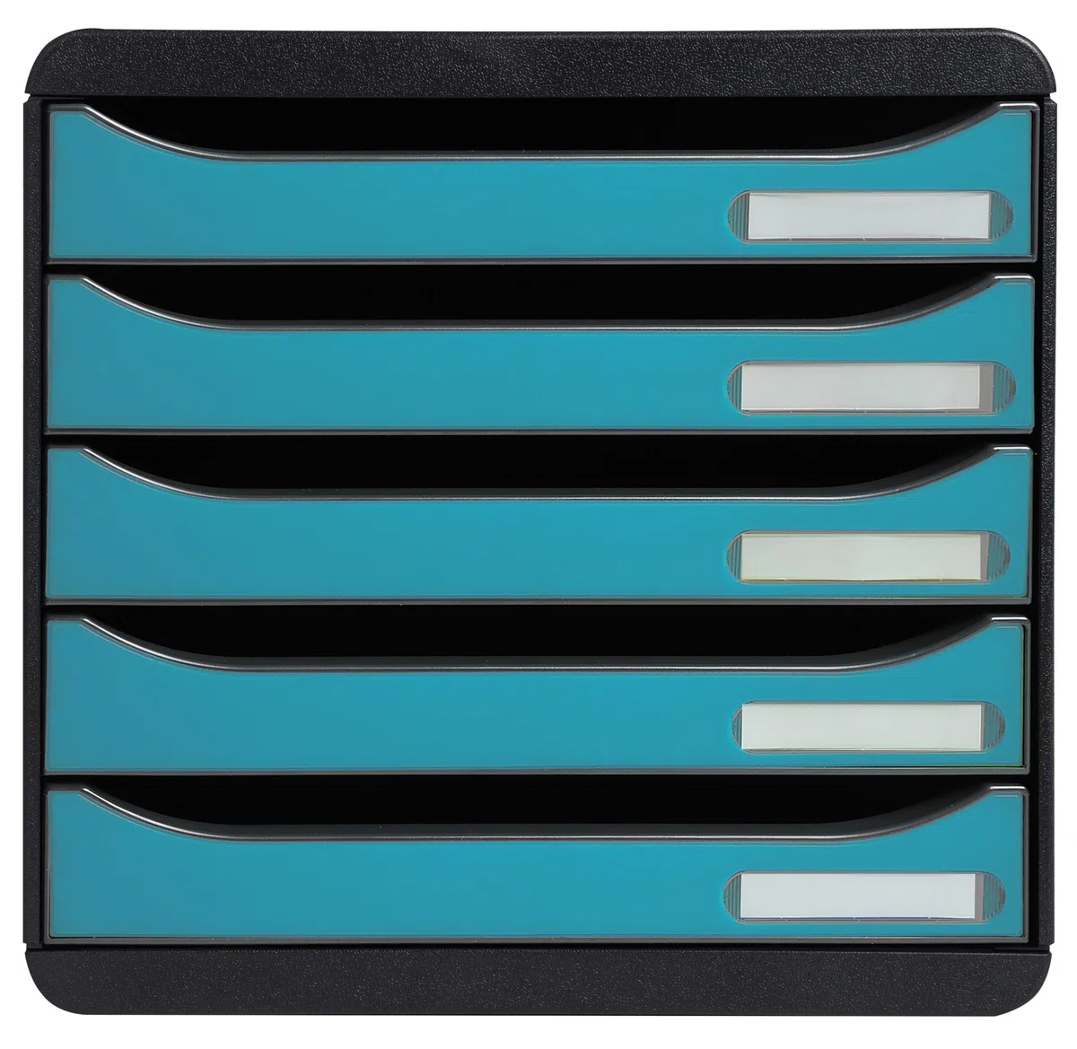Exacompta - Ref. 30934D - Módulo de clasificación, almacenamiento BIG BOX+ Skandi, superponible, 5 cajones para documento A4+ Dimensiones externas. : Prof 34,7 x ancho 27,8 x Alto 27,1 cm - Azul