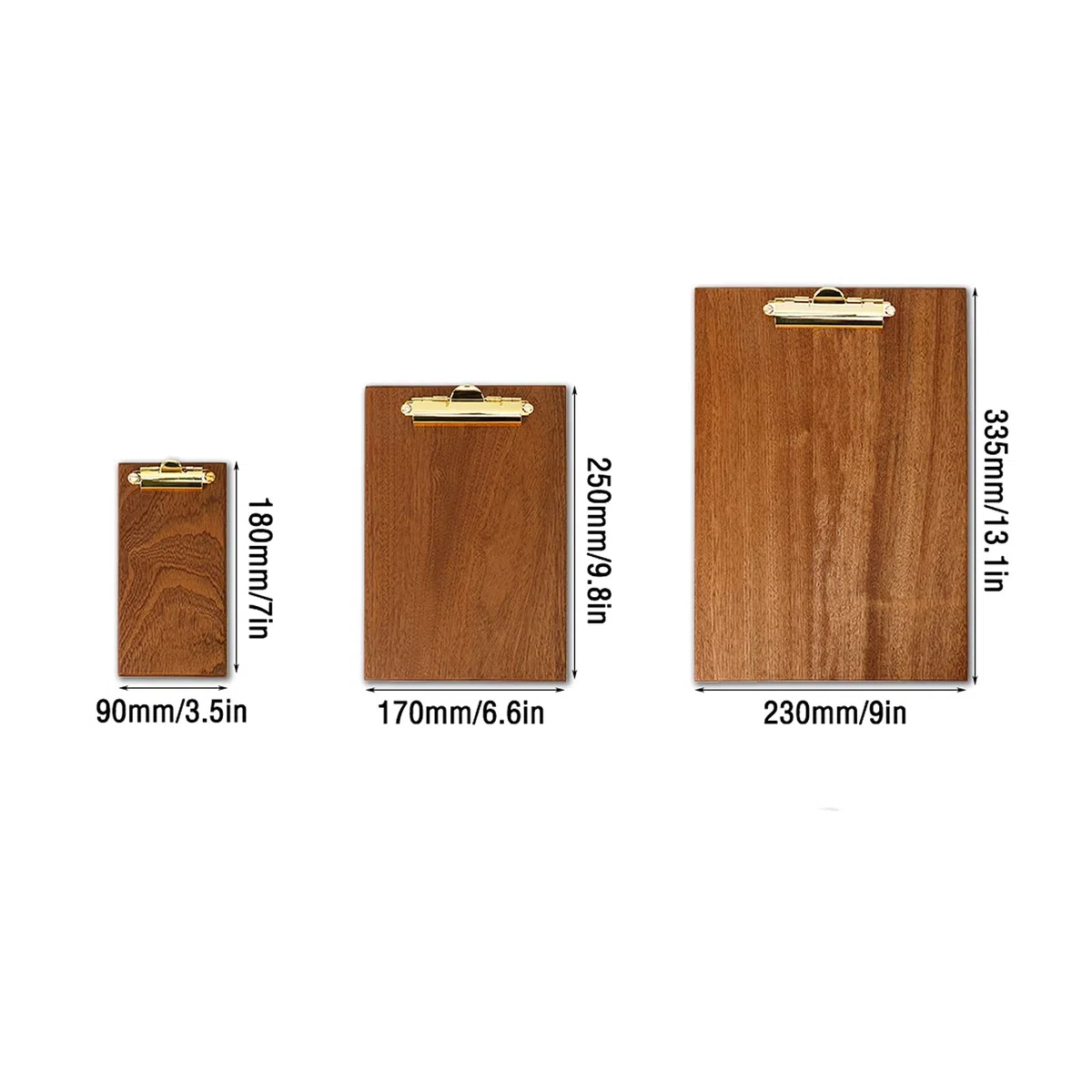 Organizador de archivadores Black Walnut Portapapeles Multi-Stands Pad File File Organizer Carpeta Multifunción Carpeta for Notas, información y menús Carpeta archivadora para Oficina(M)