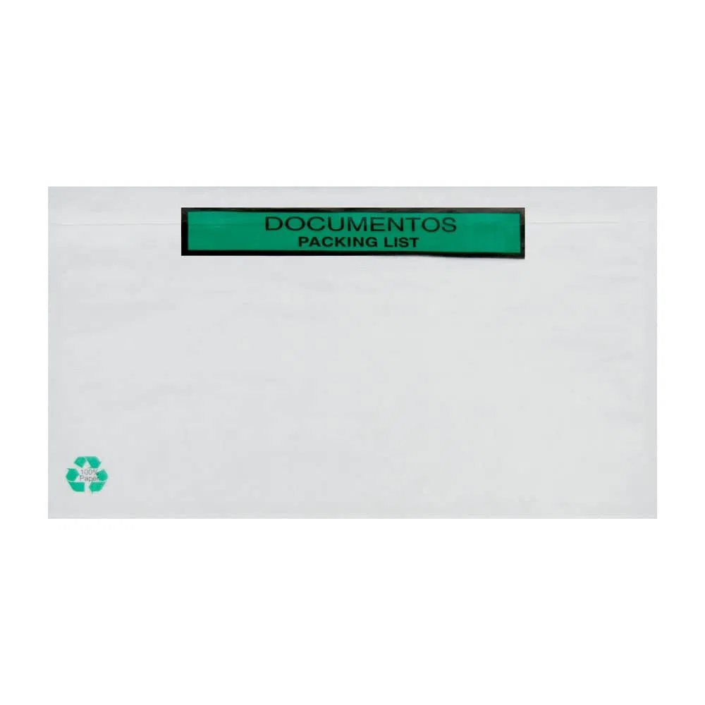 Bolsas Portadocumentos de Papel Transparente para Enviar Paquetes con Autocierre Adhesivo Fácil y Resistente. Bolsas para Embalaje de Correo y Envíos Seguros (100 UDS, 240X135)