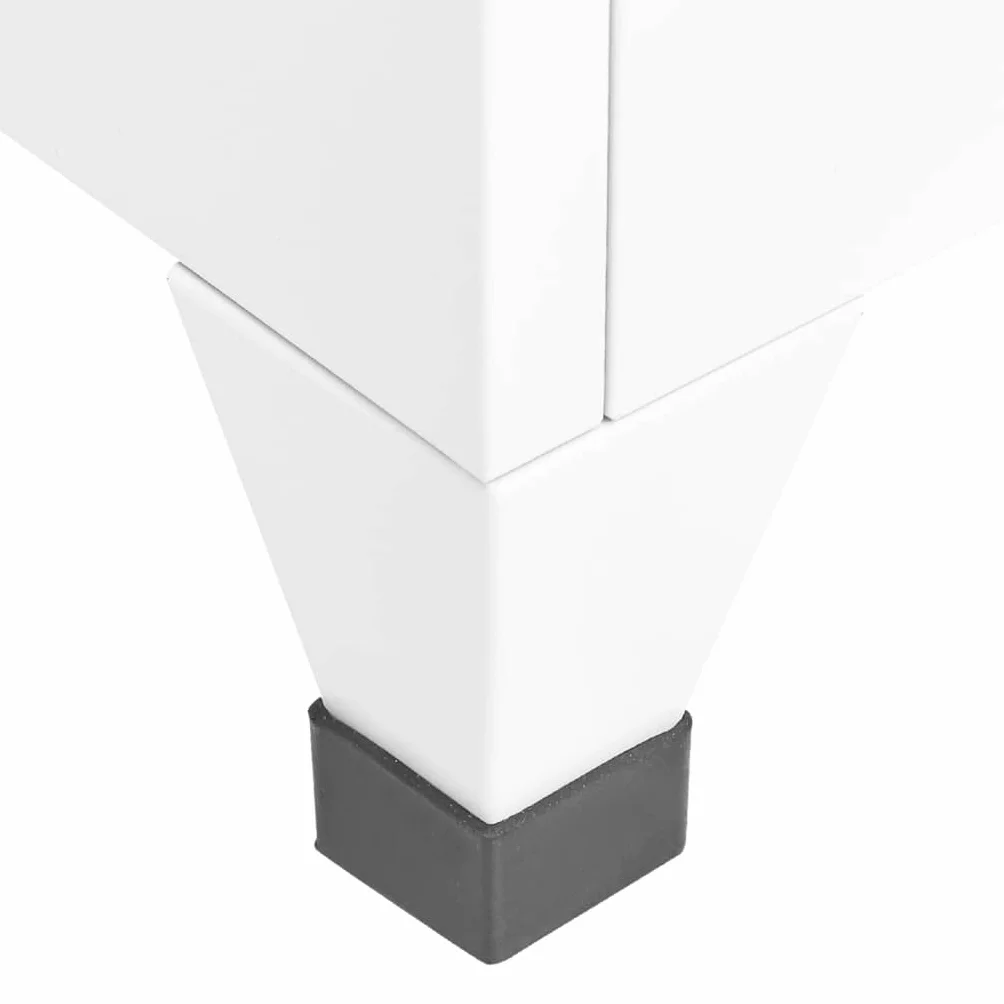 vidaXL Taquilla Armario Casillero de Acero Blanco 38x45x180 cm