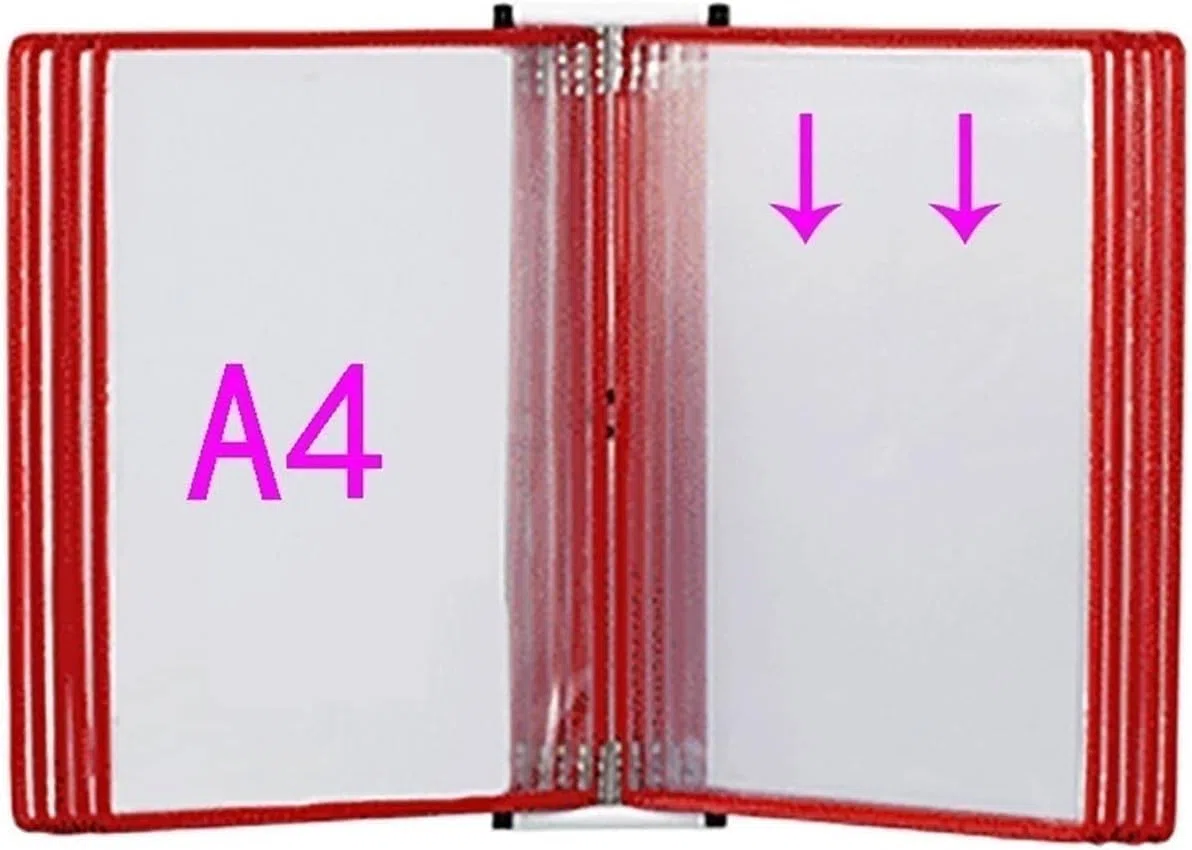 Porta documentos de pared A4 Multicolor(Black)