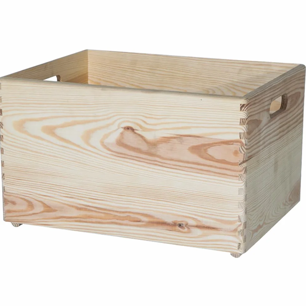 Siena Garden Caja multiusos de 40 x 30 x 22 cm, pino FSC 100%
