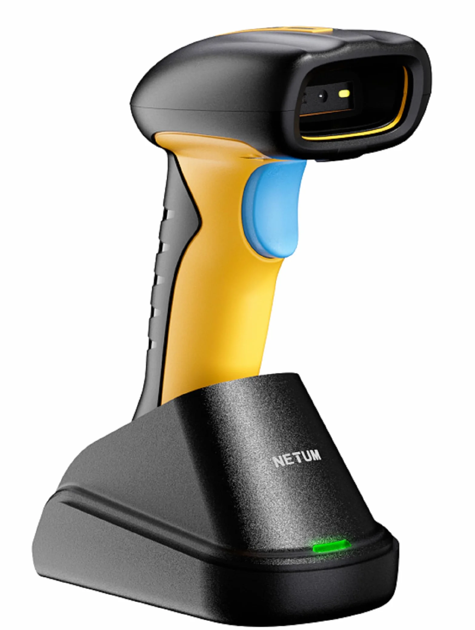 NETUM Escáner De Códigos De Barras Industrial Bluetooth QR Actualizado Con Base De Carga, Lector Inalámbrico 2D 1D 2600mAh Resistente A Caídas Polvo Manos Libres Para Windows Mac Android iOS (NT-1200)