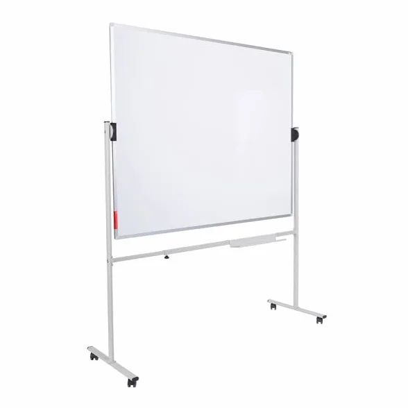 Rocada, Soporte Móvil Giratorio, Soporte para Pizarra de Doble Cara, Ideal para Pizarra Doble Cara desde 120 cm a 200 cm de longitud, Incluye Bandeja y Ruedas,M-T-ST-2101E
