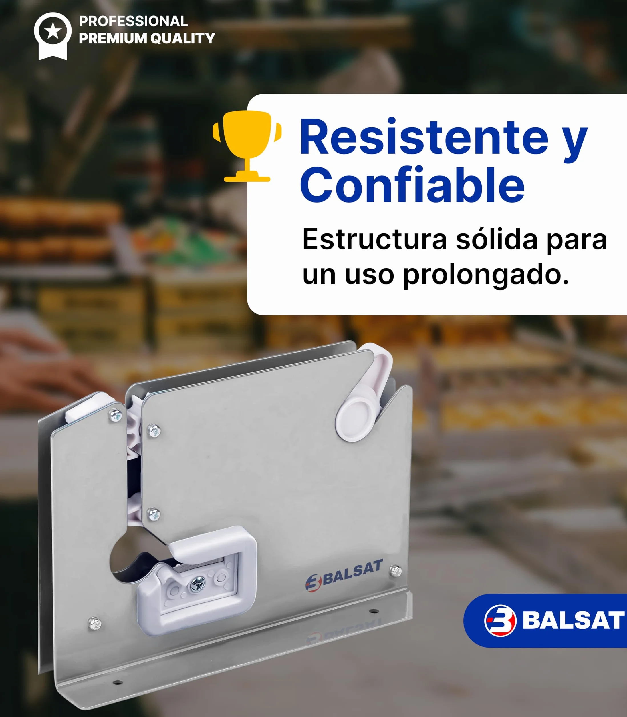 BALSAT Maquina Cierra Bolsas Precintadora Bolsas Inoxidable + 6 Rollos Rojos