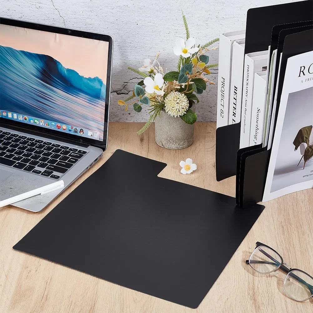 BENECREAT 36 separadores de discos de vinilo negros de plástico con pestañas para CD y DVD, accesorios para discos de vinilo, organizador para estantería, 35 x 32 cm