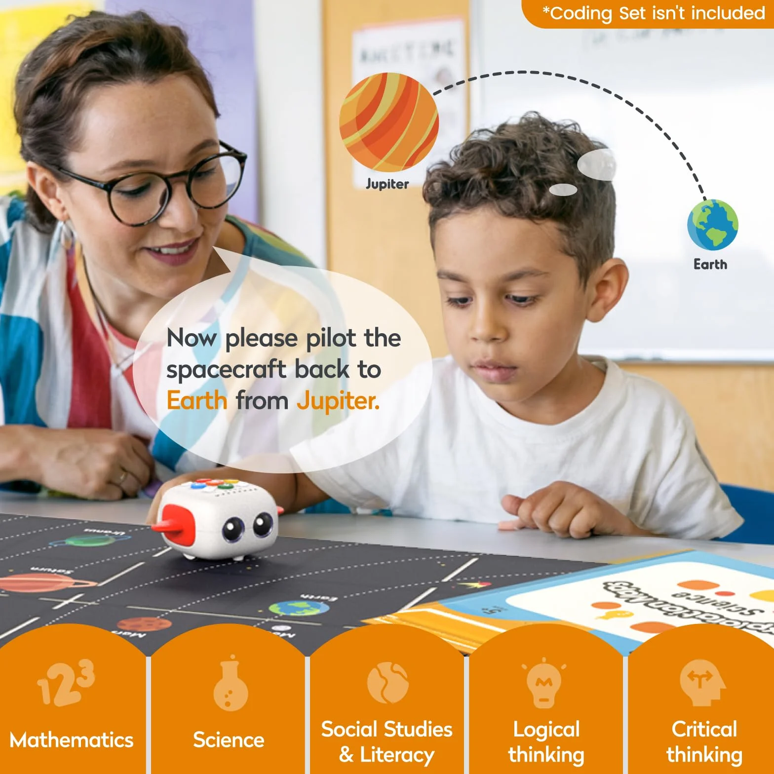 Mapa de Exploración para Tale BOT Pro y Coding Set Ciencia, Matemáticas y Estudios Sociales Set de Ciencias para Que los Niños Aprendan