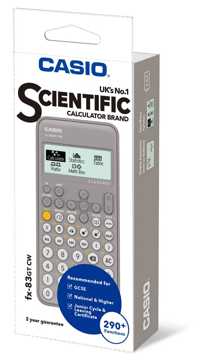Casio fx-83GTCW - Calculadora científica Gris