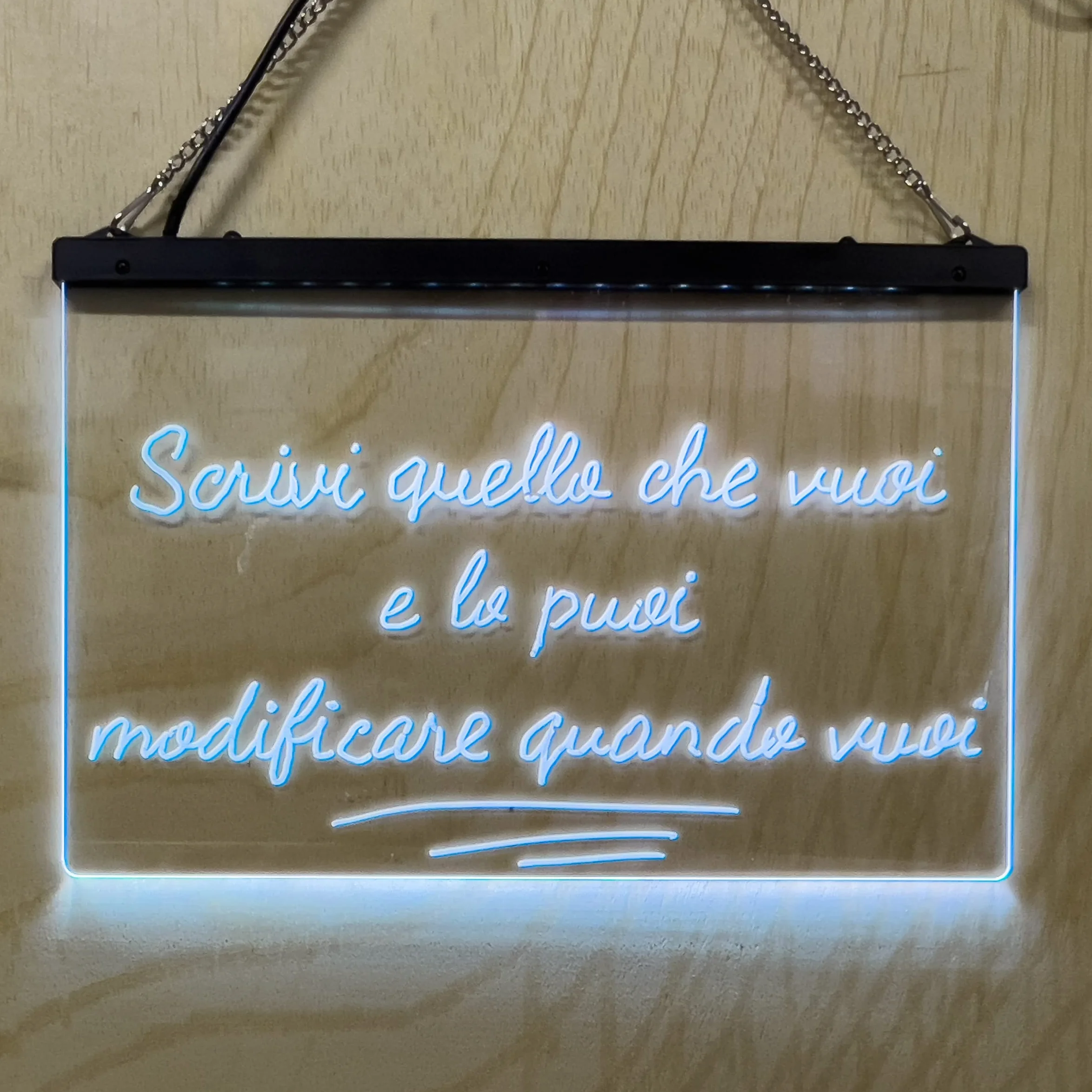 Letrero LED personalizable mesa luminosa luz multicolor para locales bares