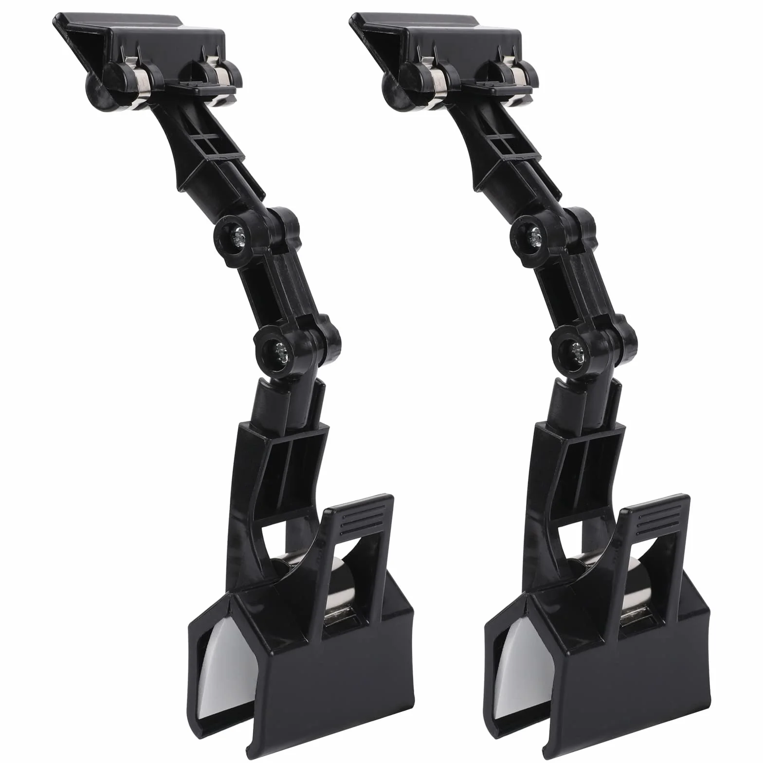 Soporte ajustable para documentos para escribir documentos flexible, soporte plegable para copias de papel, clip giratorio práctico para suministros de artista, abrazadera de lona, paquete de 2