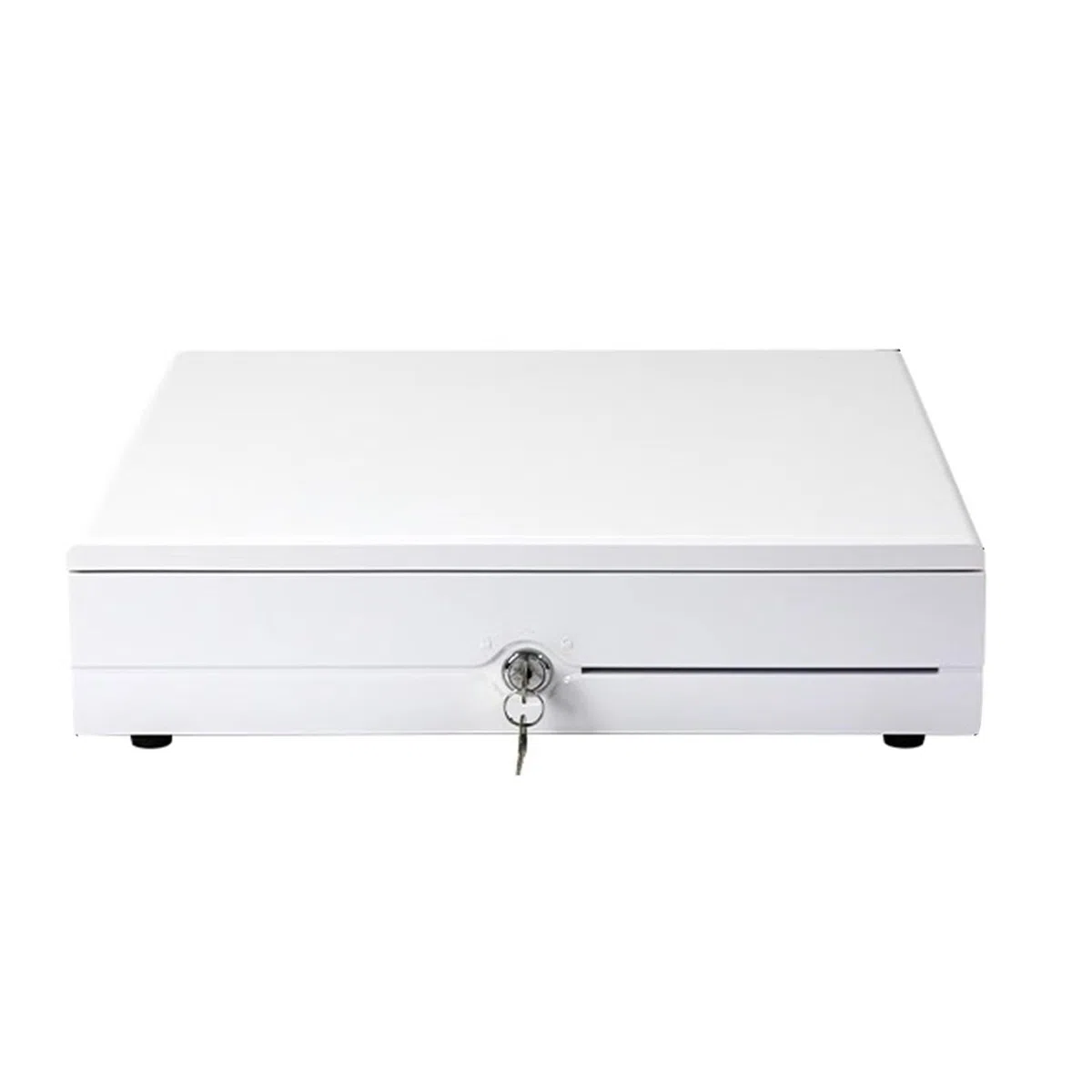Cajas registradoras, Cajón Individual for Caja registradora con Ranuras Frontales Grandes for Medios y Compartimento extraíble for Monedas for pequeñas Empresas(Bianco)