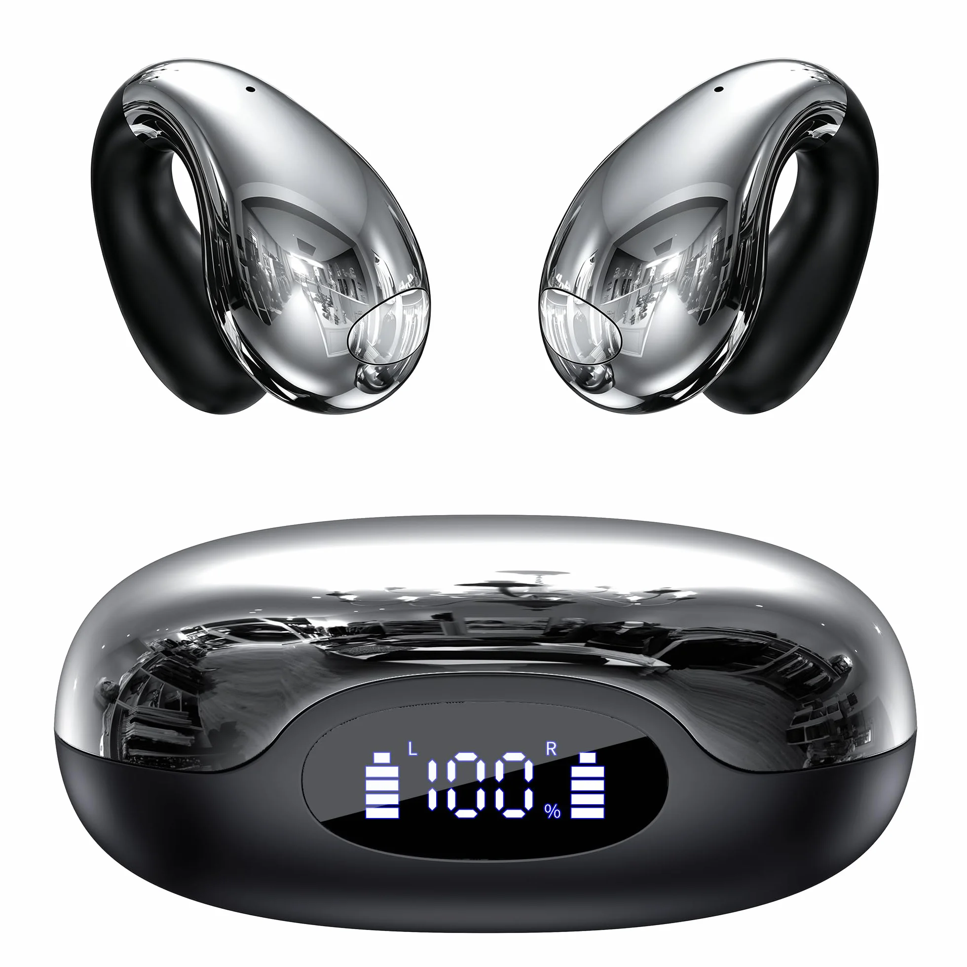 Boytond Auriculares Traductor En Tiempo Real - Traductor Instantaneo de Voz, Auriculares Inalambricos con IA, 164 Lenguas, Traducción Simultánea, Audio Hi-Fi y Pinganillo Multilingüe, Abismo Negro