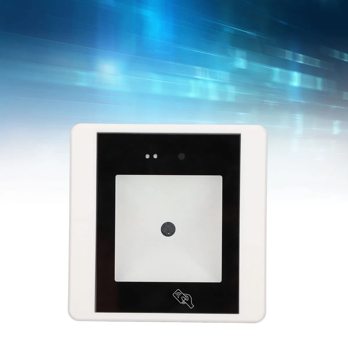 Lector de Código de Barras QR 1D 2D para Administración Administrativa de Control de Acceso Al Salón con Aviso de Timbre, Conexión IP, 1 Escáner (R35C Blanco)