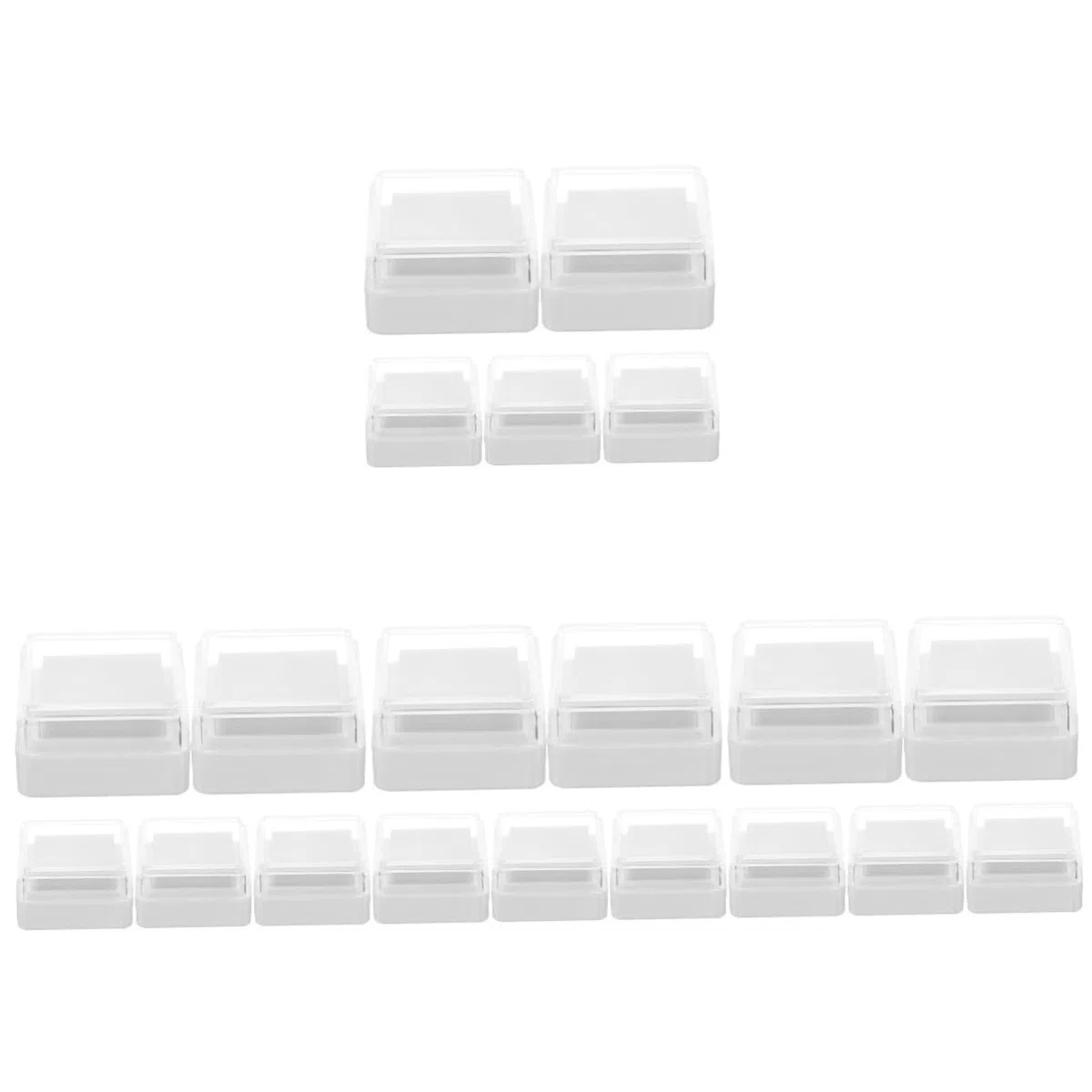20piezas Almohadillas De Tinta Para Huellas Dactilares Almohadillas De Sello Reutilizables De Alta Densidad Tinta Lavable Suministros De Oficina
