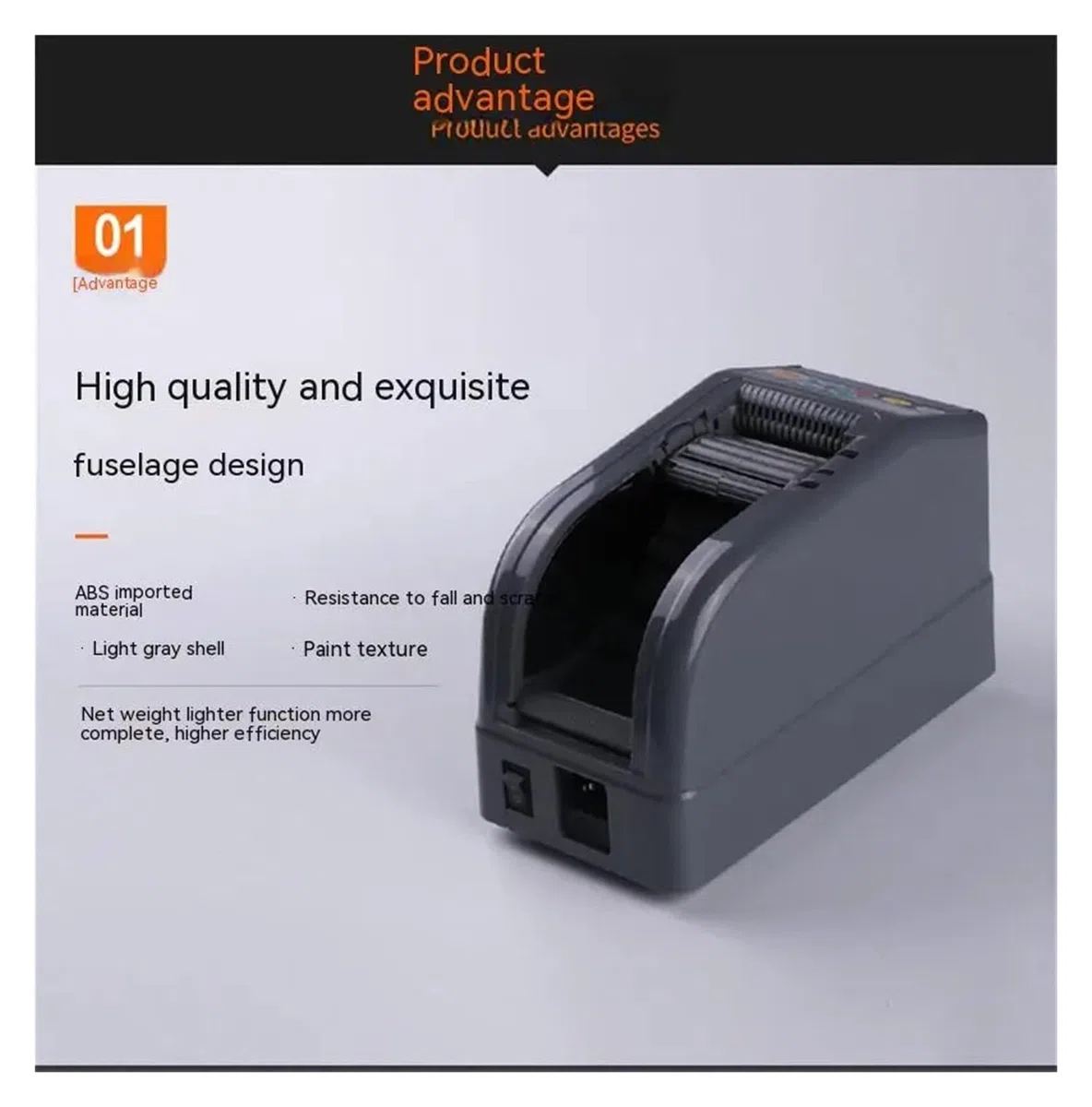 Dispensador Celo Automatico, Dispensador automático de cinta eléctrica, cortador de adhesivo, máquina cortadora de cinta eléctrica de papel adhesivo transparente,para envíos, escuelas, hogares