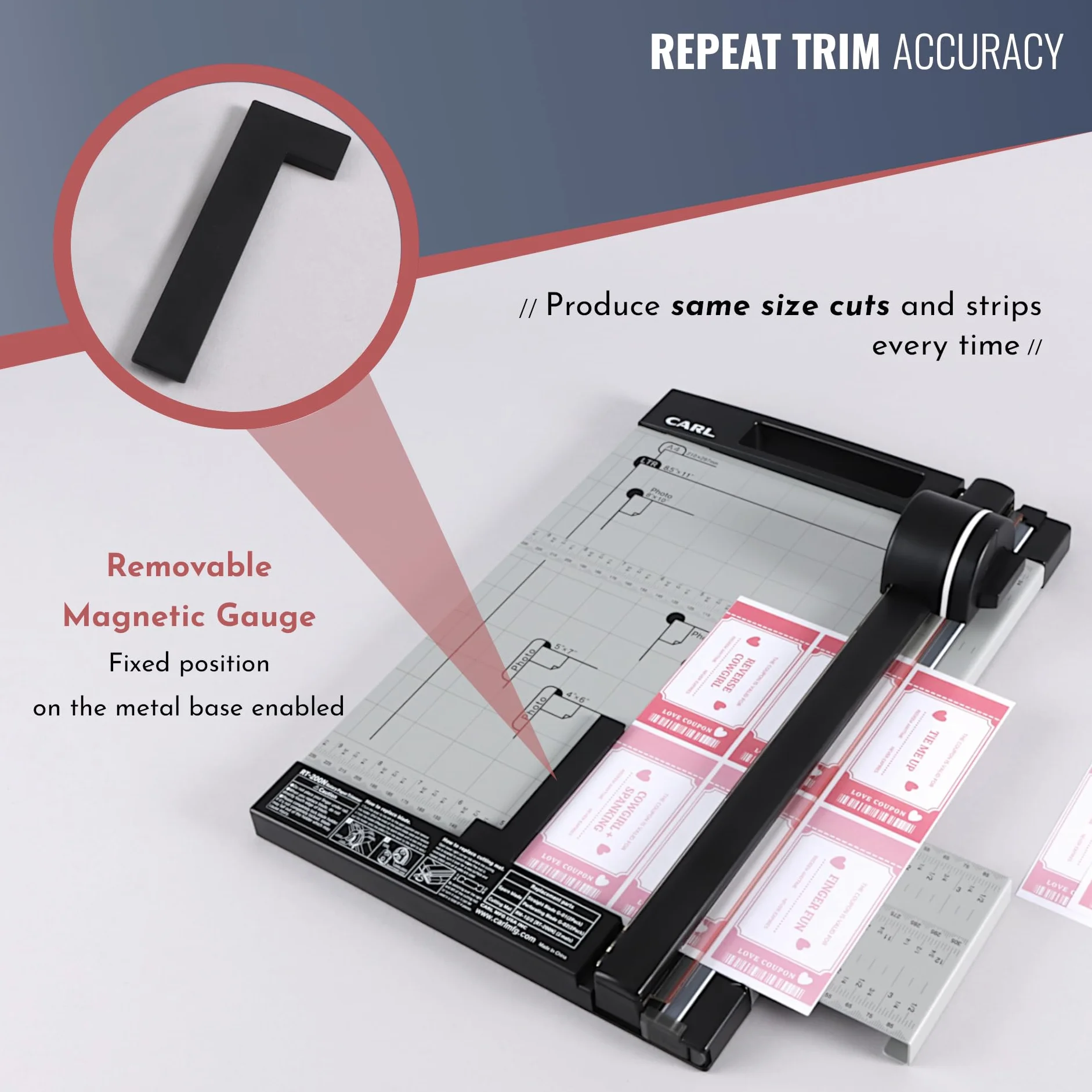 Carl Professional Rotary Trimmer 12 Inch-New Generation Cui72200Us-Recortadora giratoria (12 Unidades), Acero y plástico, Negro/Plateado, 17.25x10.75x3.25 Inches