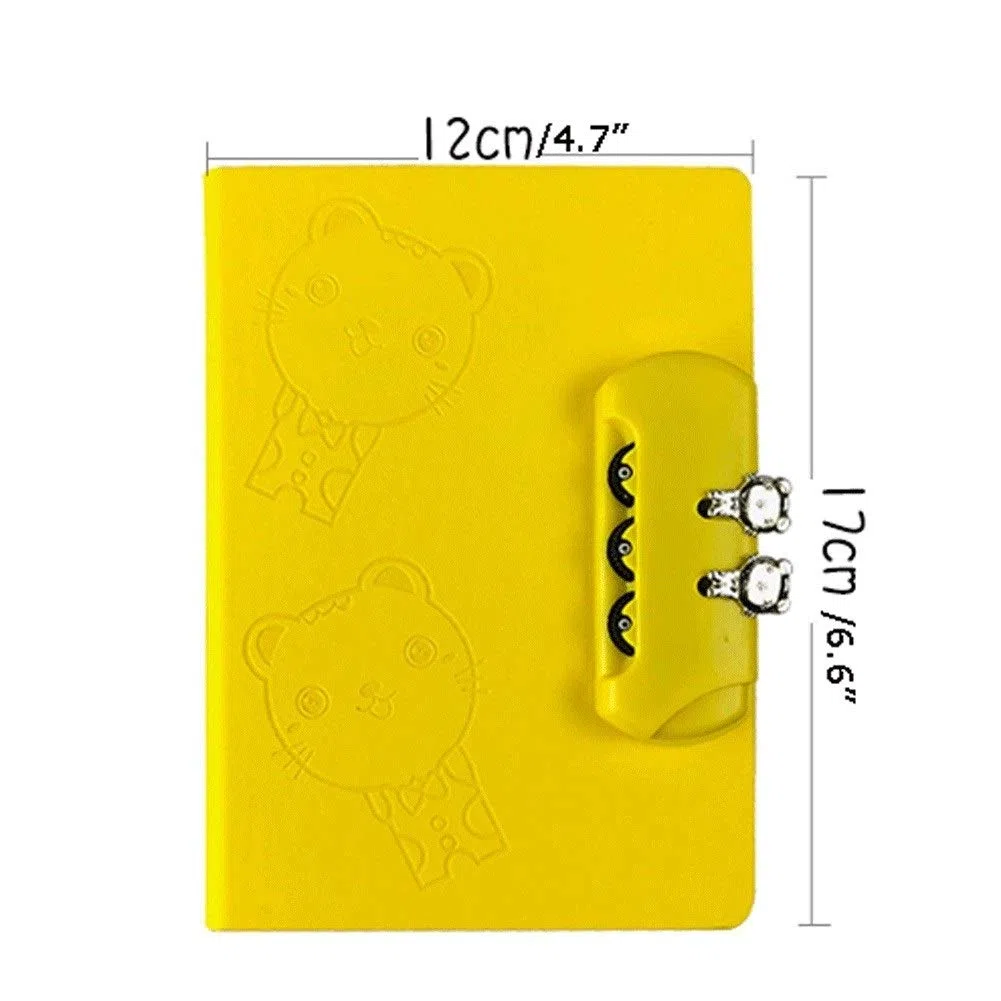 SePKUs Cuaderno de composición con cerradura Pu, planificador diario, libro, papelería escolar, regalos, cuaderno grueso (púrpura)