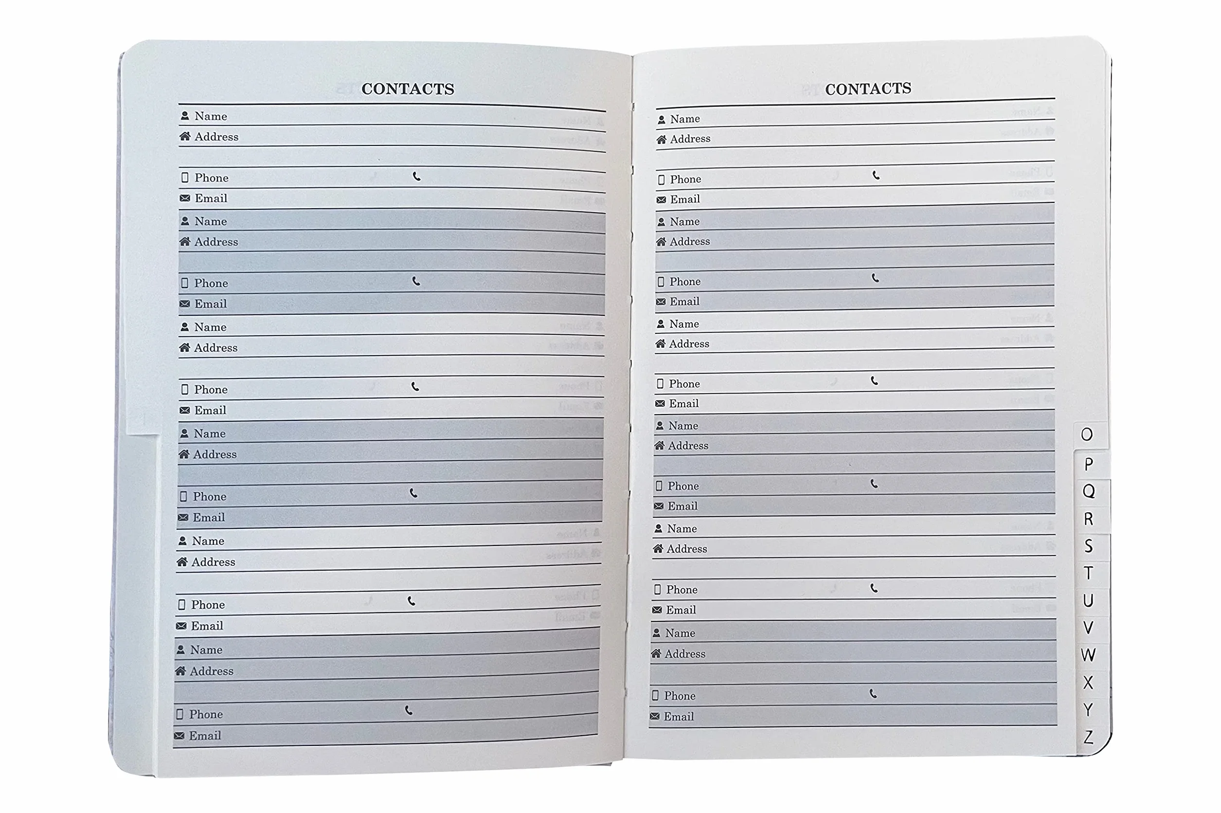 Libro de direcciones telefónicas y de cumpleaños, índice A-Z, bonita cubierta de tela estilo vintage, tamaño A5, cubierta acolchada suave, libro de direcciones y cumpleaños con cierre magnético,