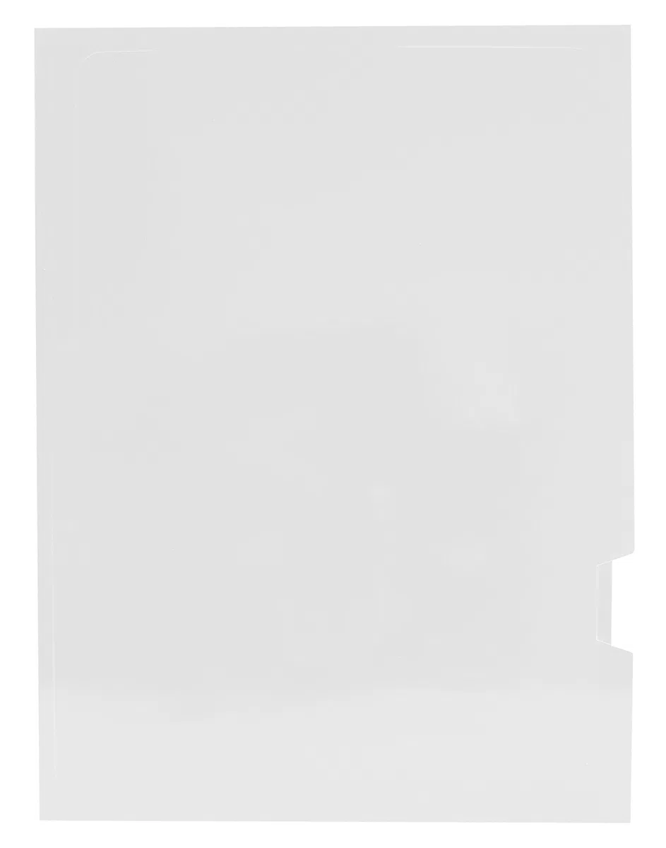 Elba Gio - Pack de 25 subcarpetas plastificadas con 2 solapas, color blanco
