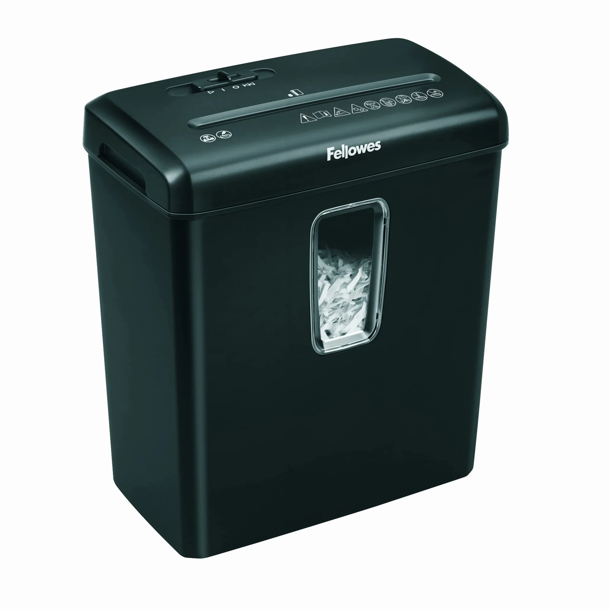 Fellowes Shredder Powershred FS-6C - Trituradora de Papel de Corte Cruzado de 6 Hojas para Uso doméstico - Trituradora de Documentos Personal y de Oficina - Cubo de 15 litros - Nivel de Seguridad P-4