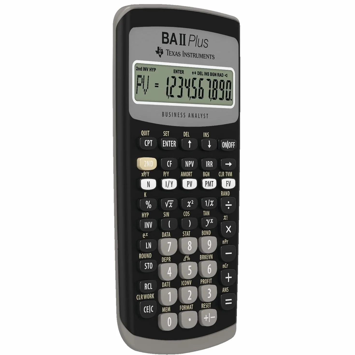 Texas Instruments BAII PLUS - Calculadora financiera, negro