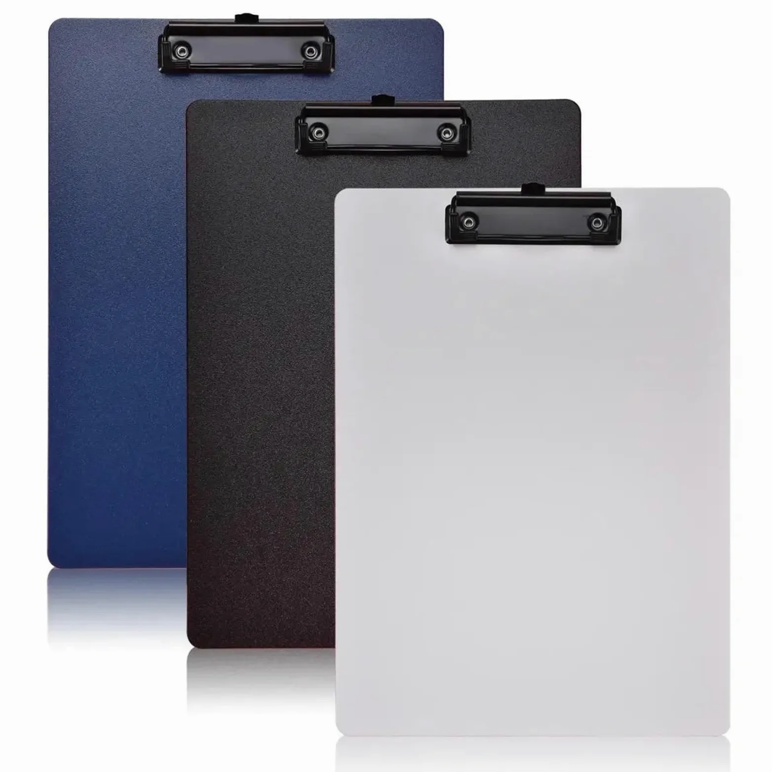 Portapapeles impermeable A4, tablero de escritura, carpeta, archivador, oficina, útiles escolares, 4 Uds Para la oficina(Black)