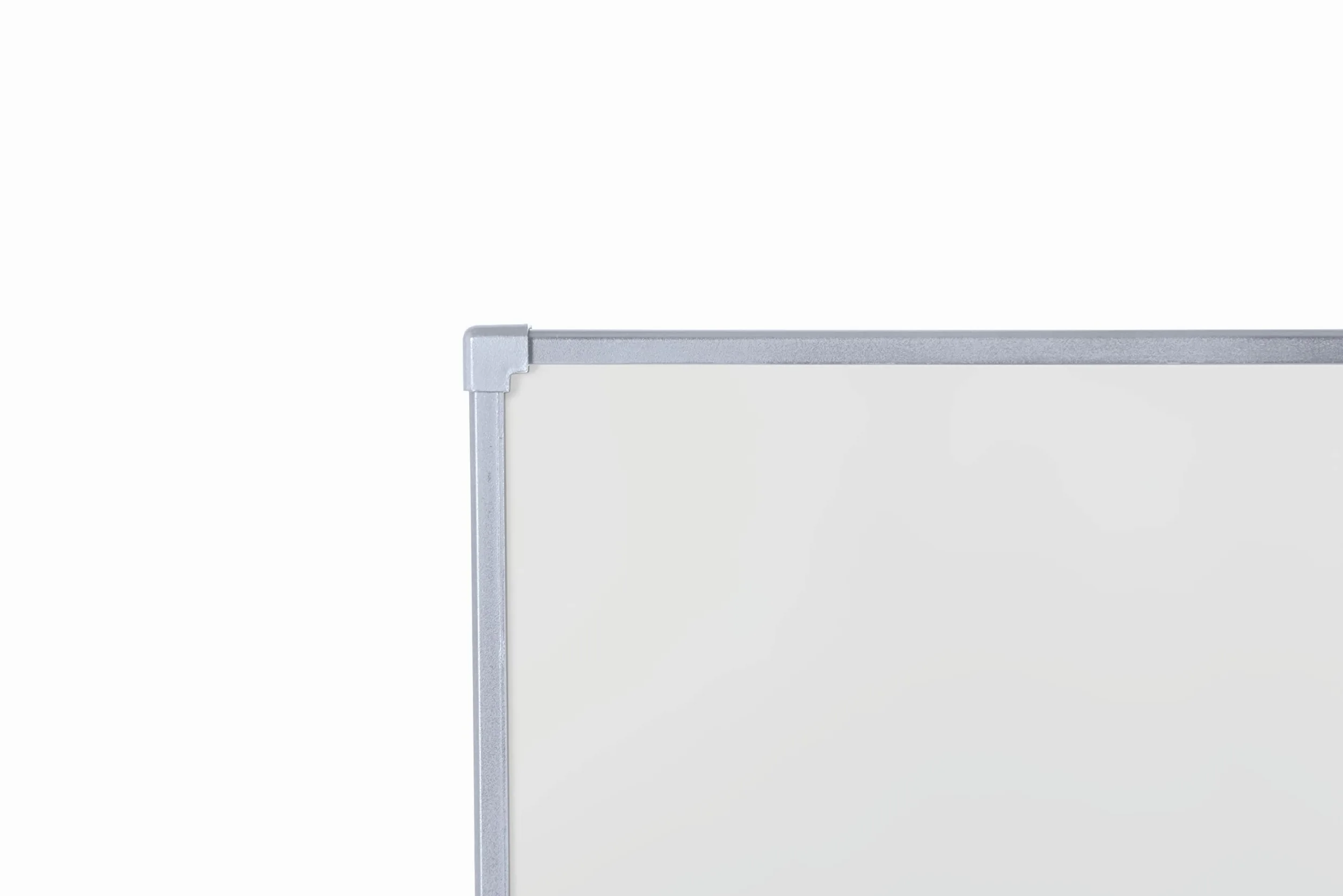 Economy Pizarra Blanca Magnética, 120 x 90 cm, Superficie de Acero Lacado en Seco, Marco de Tech Alloy Gris