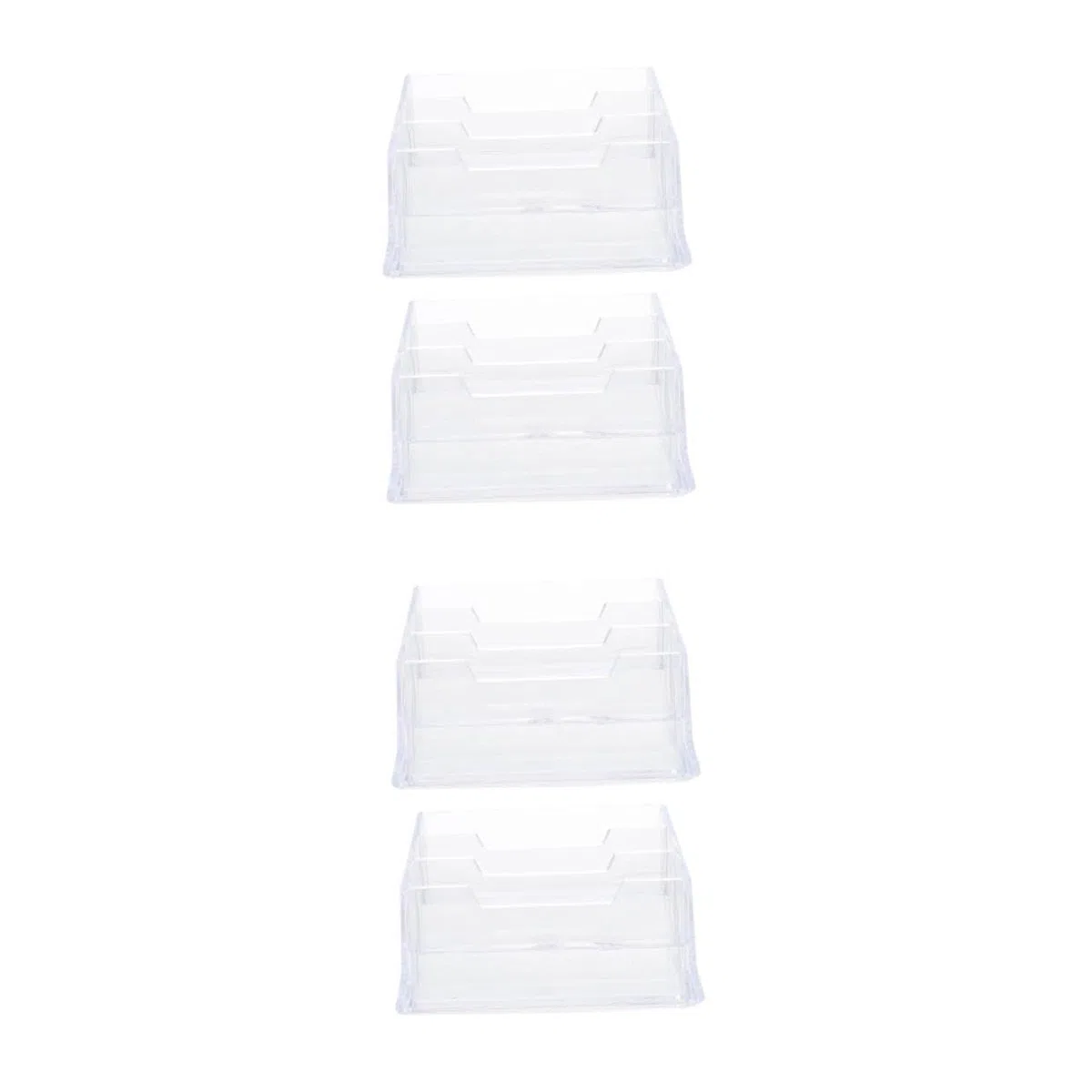 DOITOOL 2 Series Soporte Para Tarjetas De Visita De Plástico Transparente Organizador De Tarjetas Para Oficina Caja De Almacenamiento Resistente Con Único Y Aplicación 2 Piezas*2
